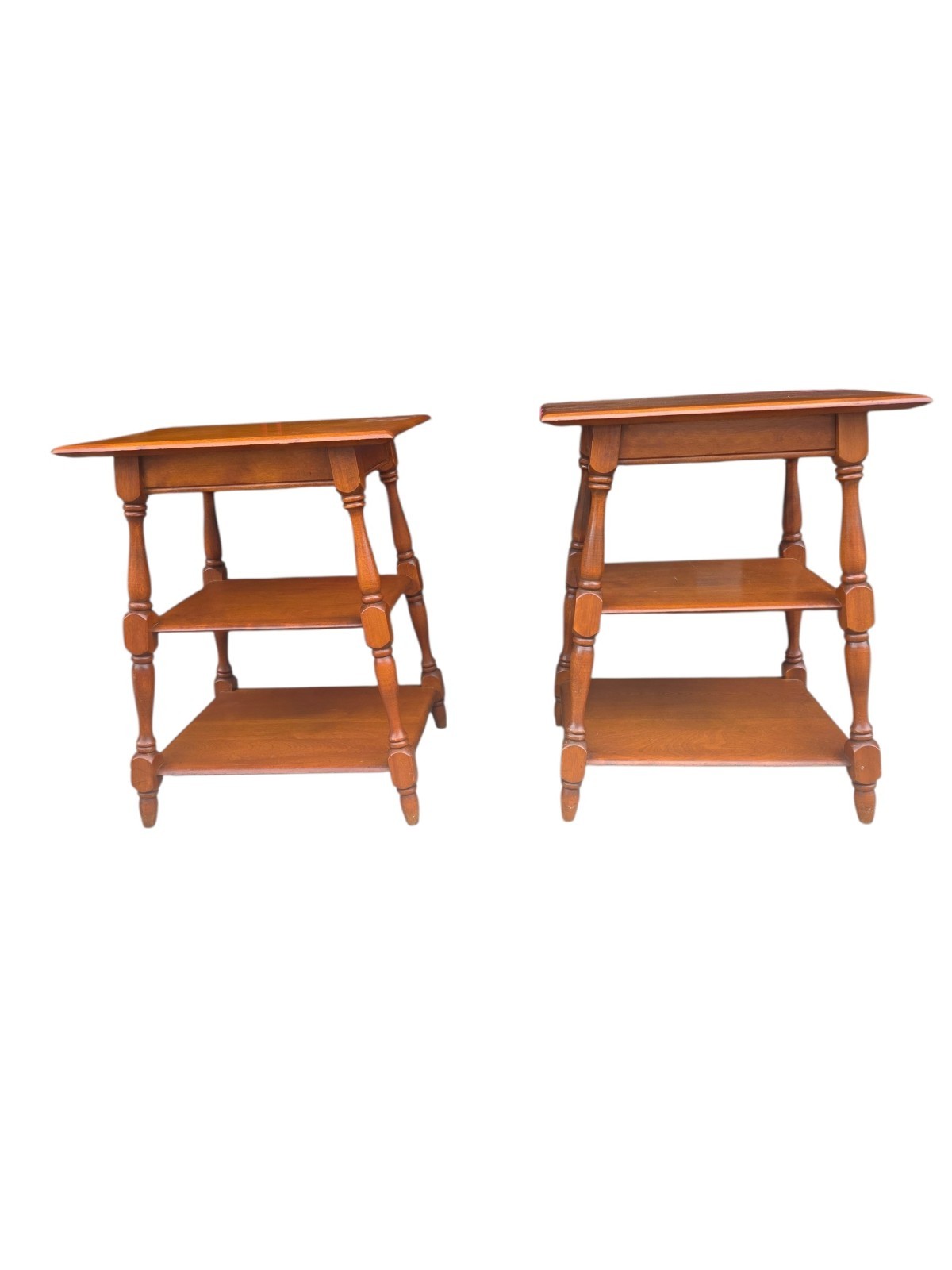 Haywood Wakefield 608 Mid Century Modern End Table Pair