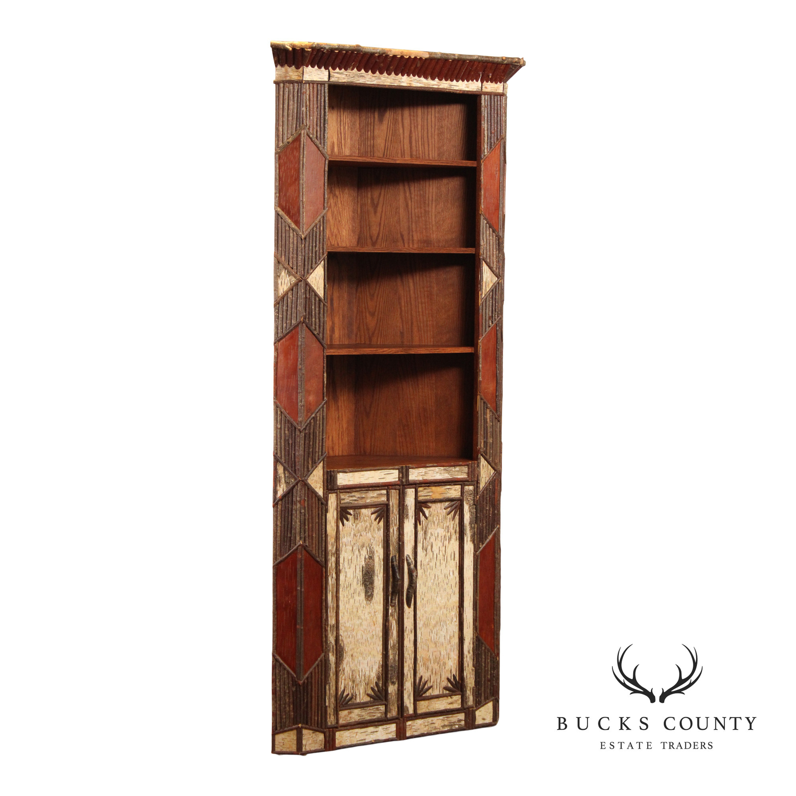 Phil Kellogg Adirondack Style Corner Cabinet