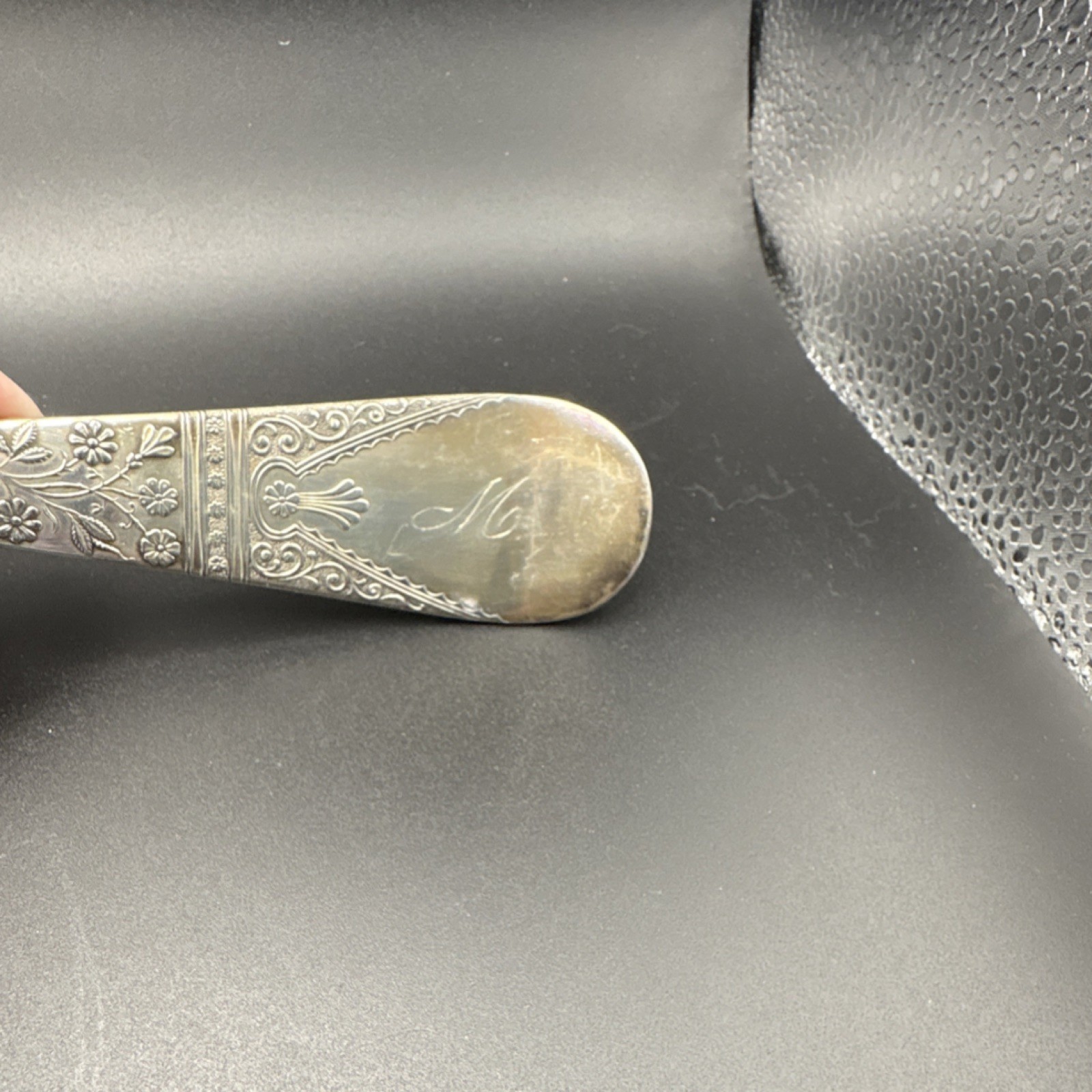 Antique Rogers, Smith & Co. “Lorne” 1878 Silverplate Soup Ladle – Monogram M A1