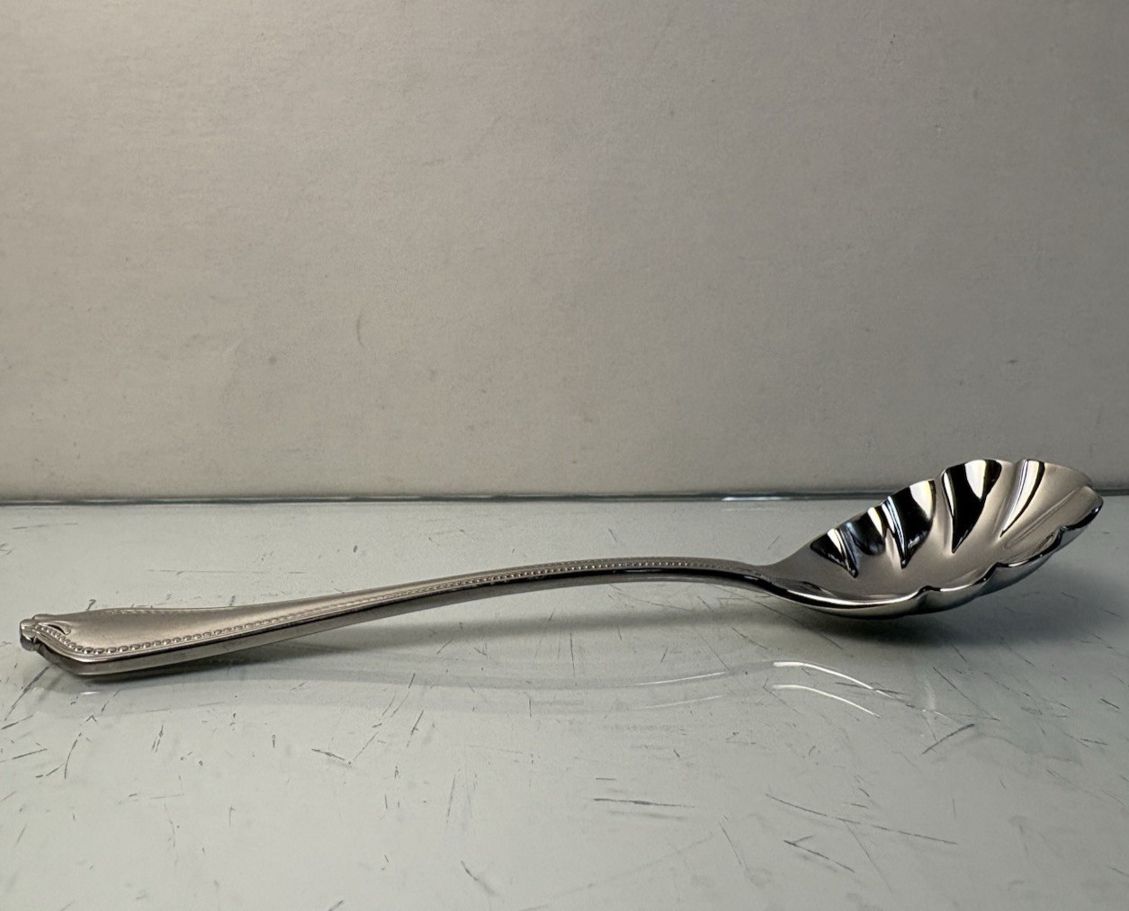 Shell Spoon – Towle Stainless Steel – Korea 6.75″ – Used