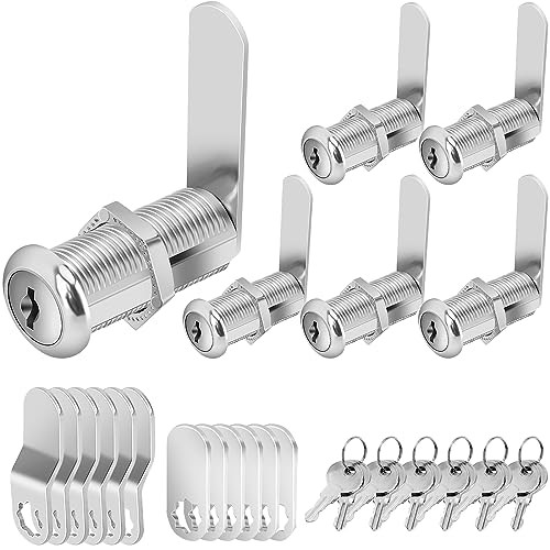 Cylinnda Cabinet Locks with Keys, 1-1/2″ Cam Locks for Cabinets, RV, Tool Box