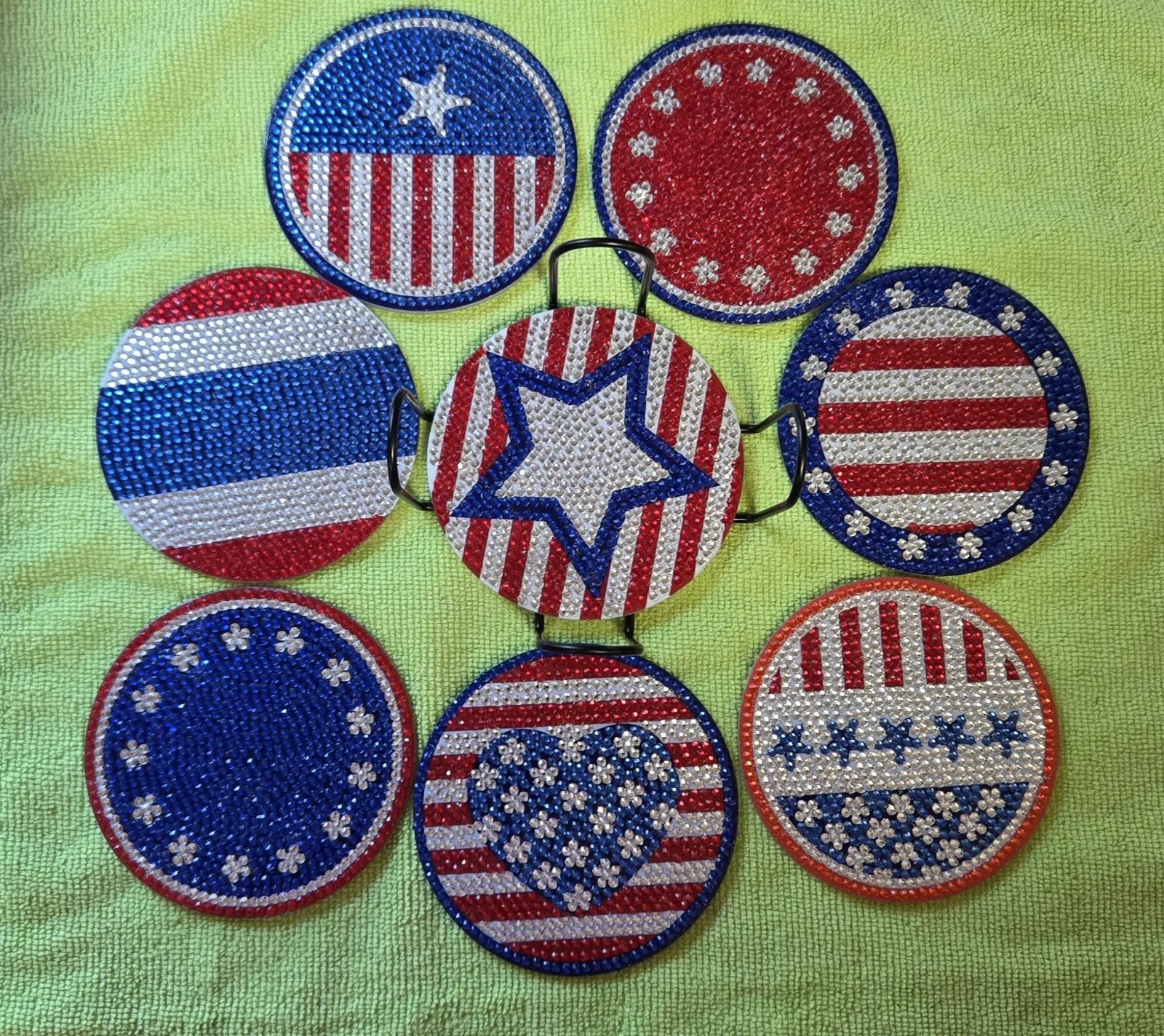Red, White and Blue Coasters