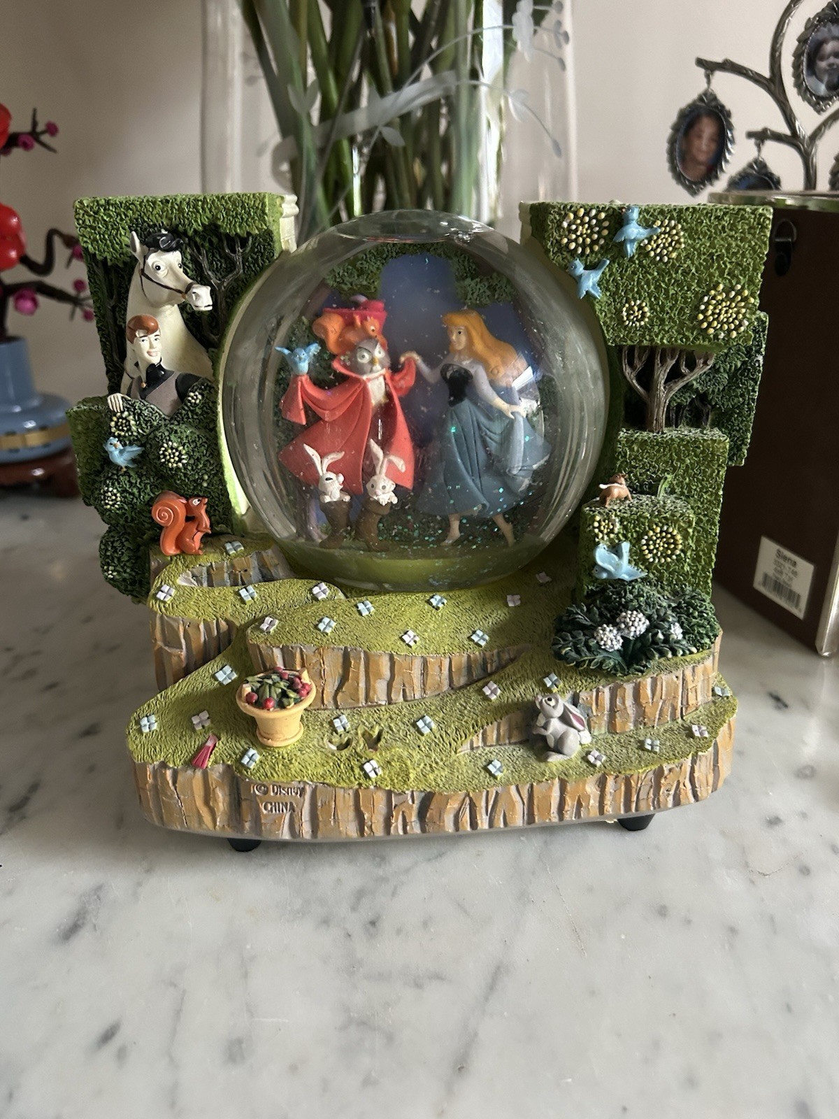 Disney Sleeping Beauty “Once Upon A Dream” Snow Globe Double Sided Aurora Prince