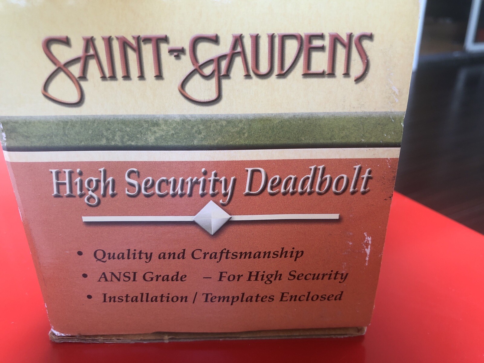 High Security Trimco Double Cylinder Deadbolt Solid Bronze.2-Keys