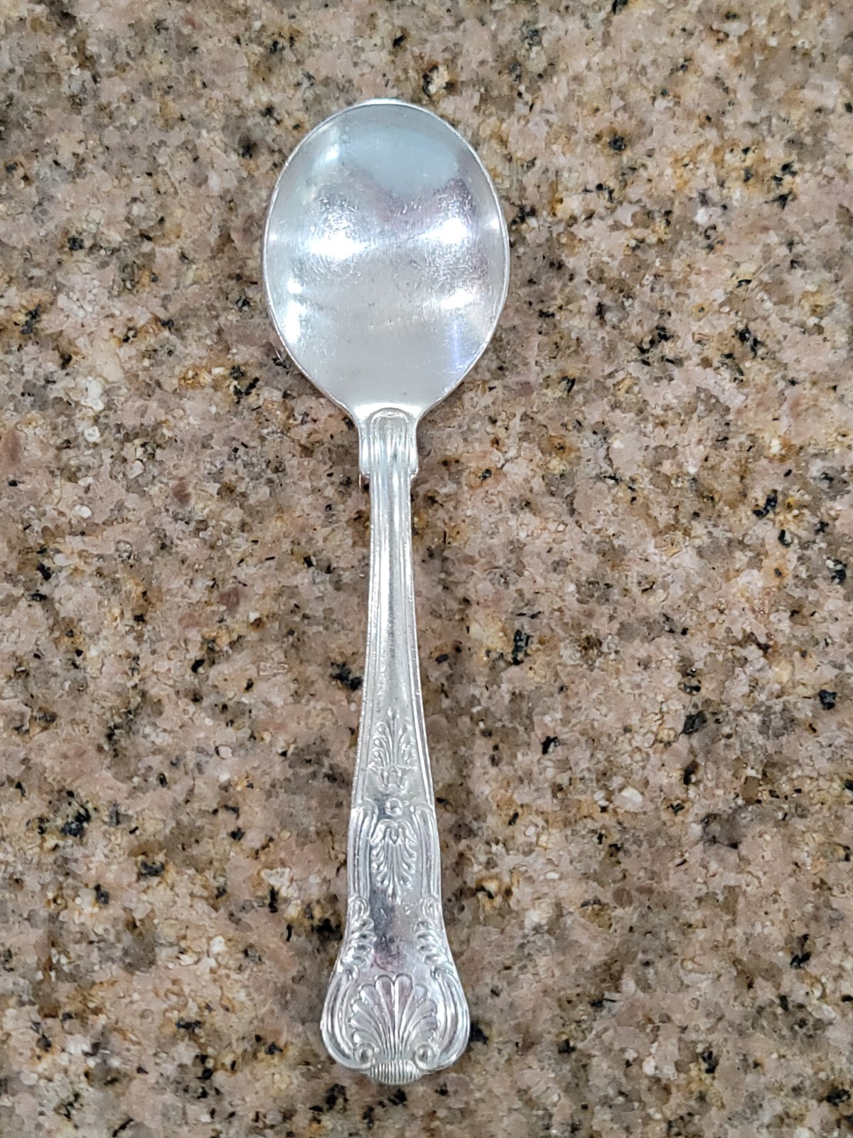 Antique Reed & Barton Kings Pattern Silverplate Bouillon Soup Spoon 5.75″