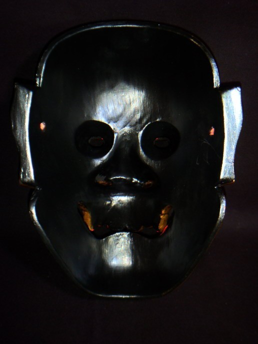 For ketsir0 狐蛇 ” Kitsune Ja ” Japanese Antique Handmade Hannya Noh Mask
