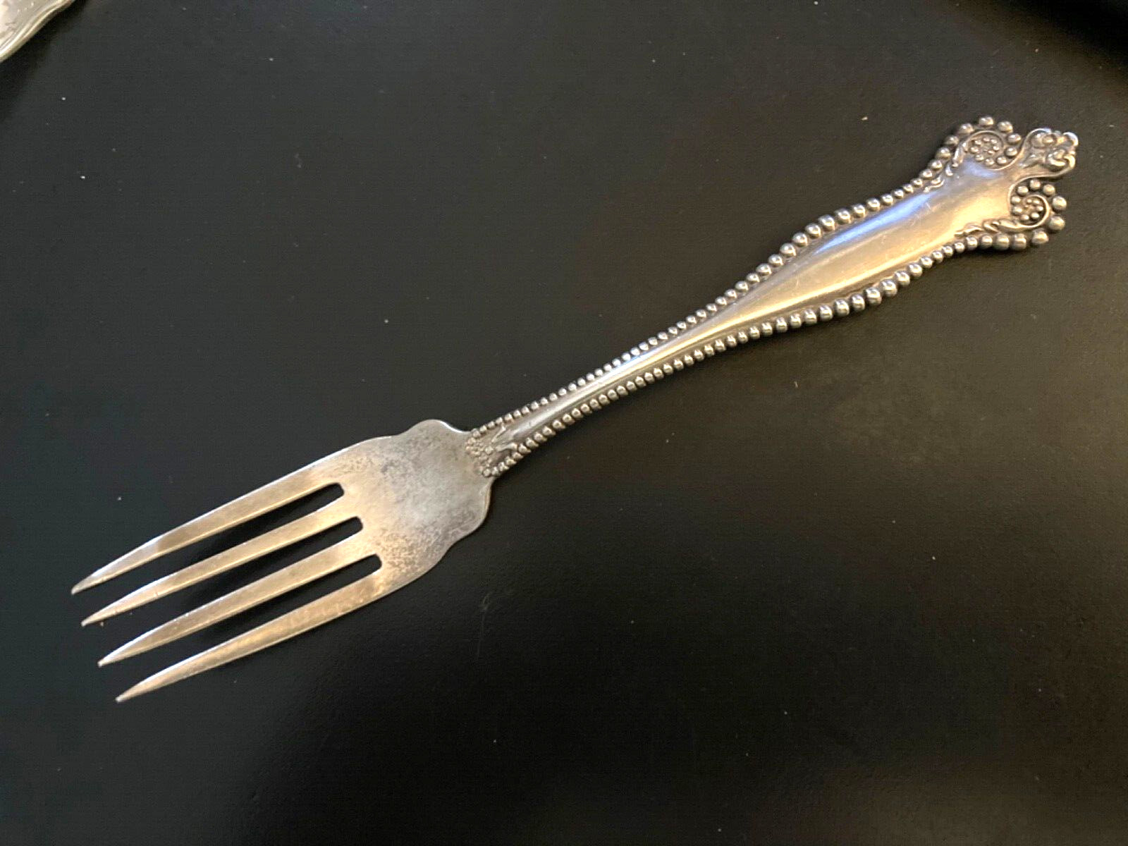 Antique Sterling HH CURTIS Mount Vernon 20th CENTURY 1890 Youth Fork RARE X