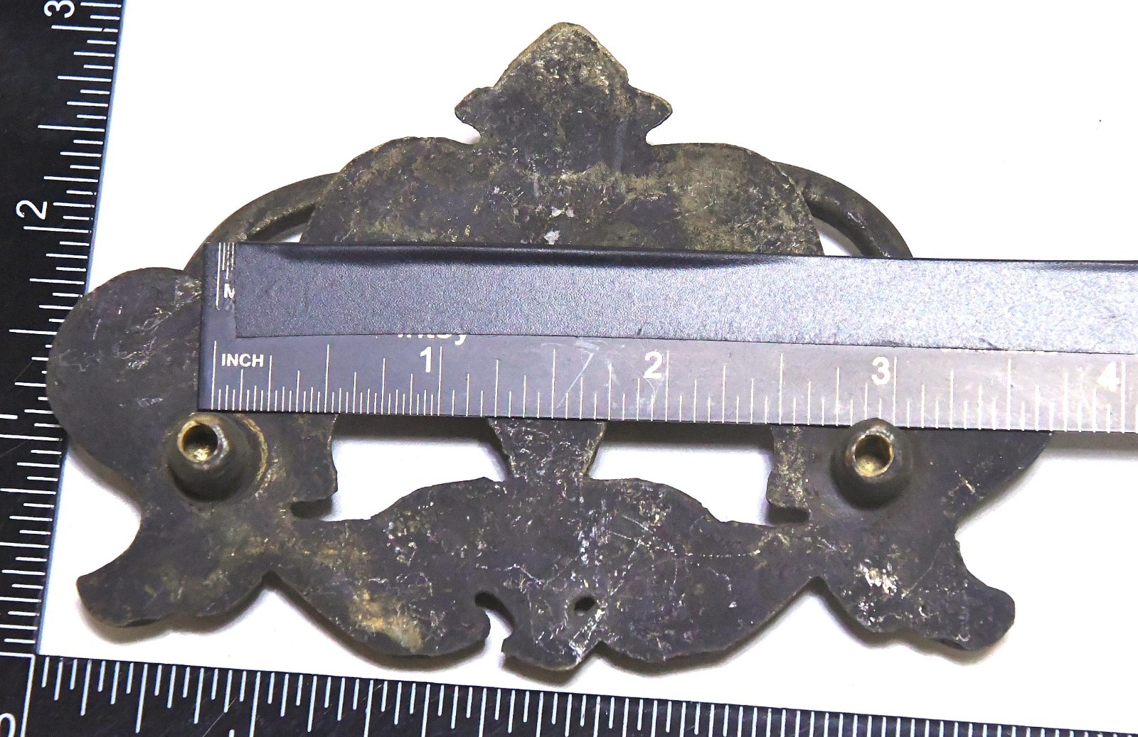 4 VINTAGE AMERICAN EAGLE MATCHING DRAWER PULLS MOSTLY BRASS SIGHT MAGNETIC PULL