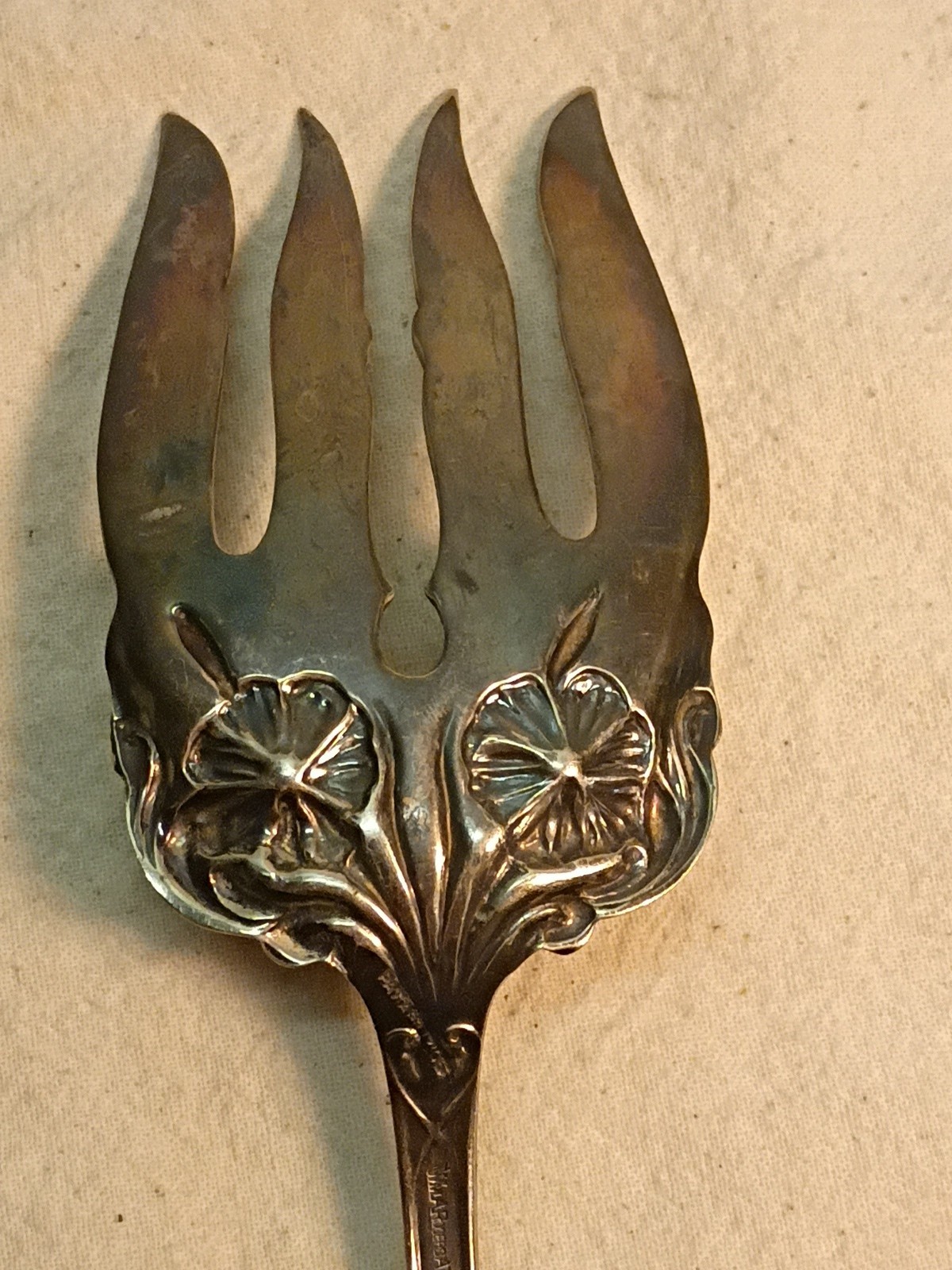Antique Sterling And Mother Of Pearl Royal Brand Serving Set A6