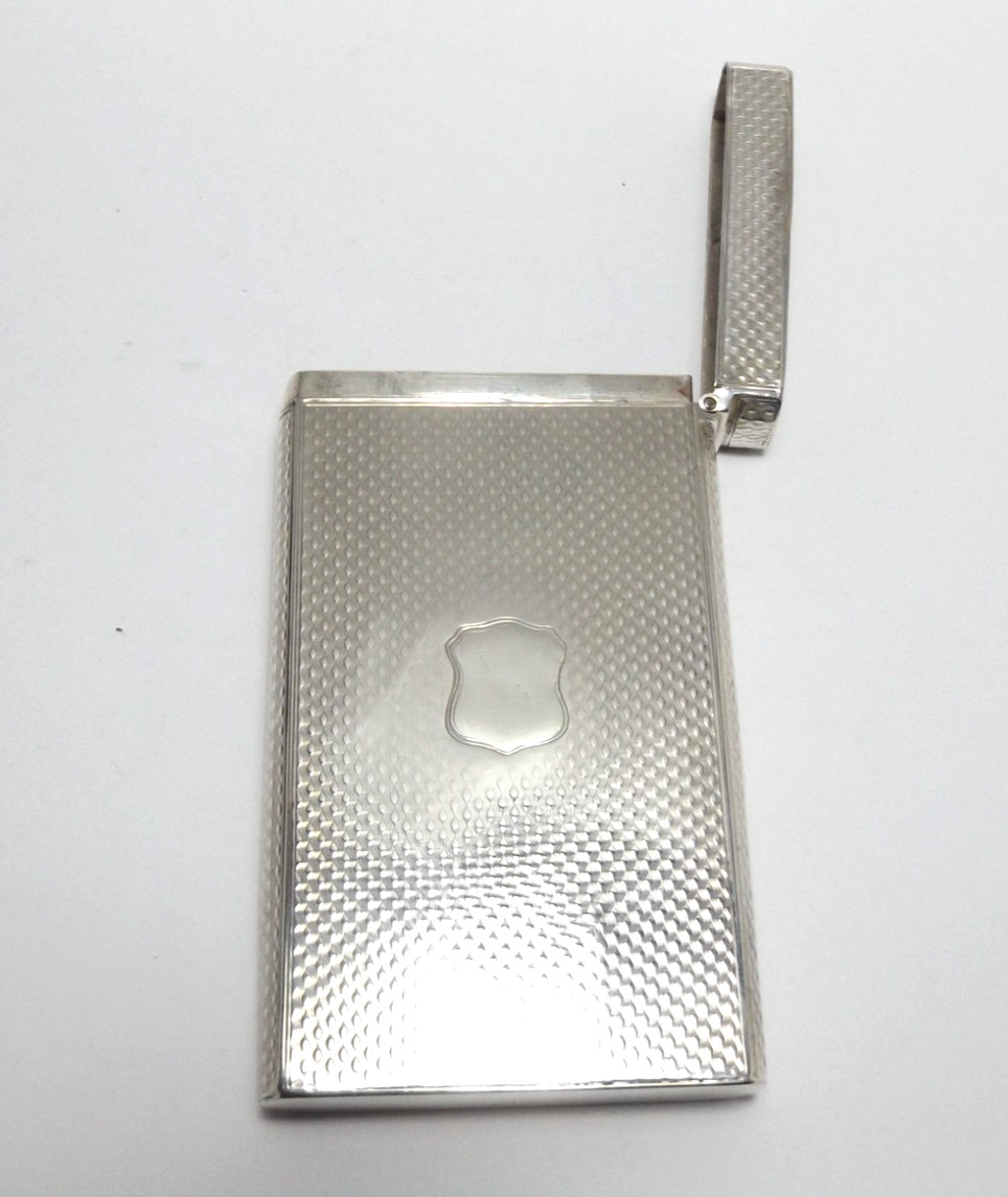 VICTORIAN SCOTTISH STERLING SILVER CHEROOT CASE, JAMES NASMYTH, EDINBURGH 1834