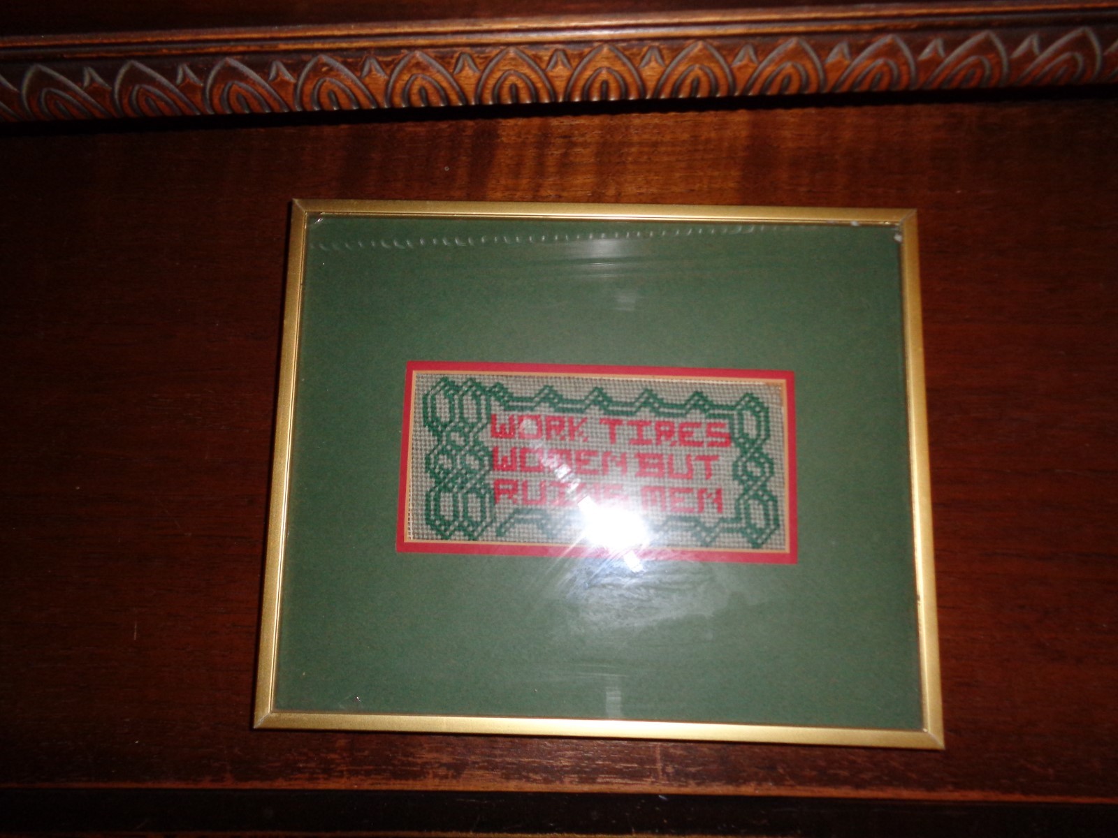 Contemporary needlepoint & local Theorem:Works Tires Women–but Ruins Men” WOW