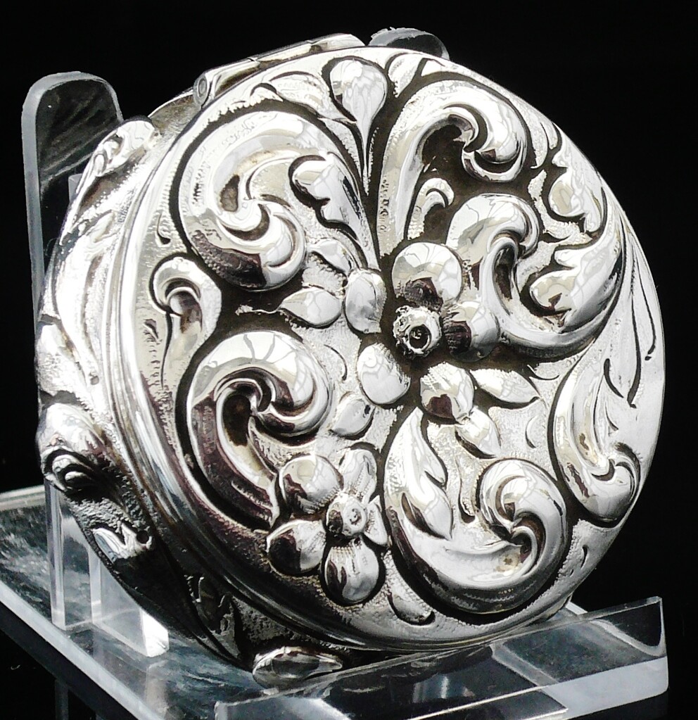 Sterling Silver Circular Box A Gift From Franklin Delano Roosevelt FDR 1904
