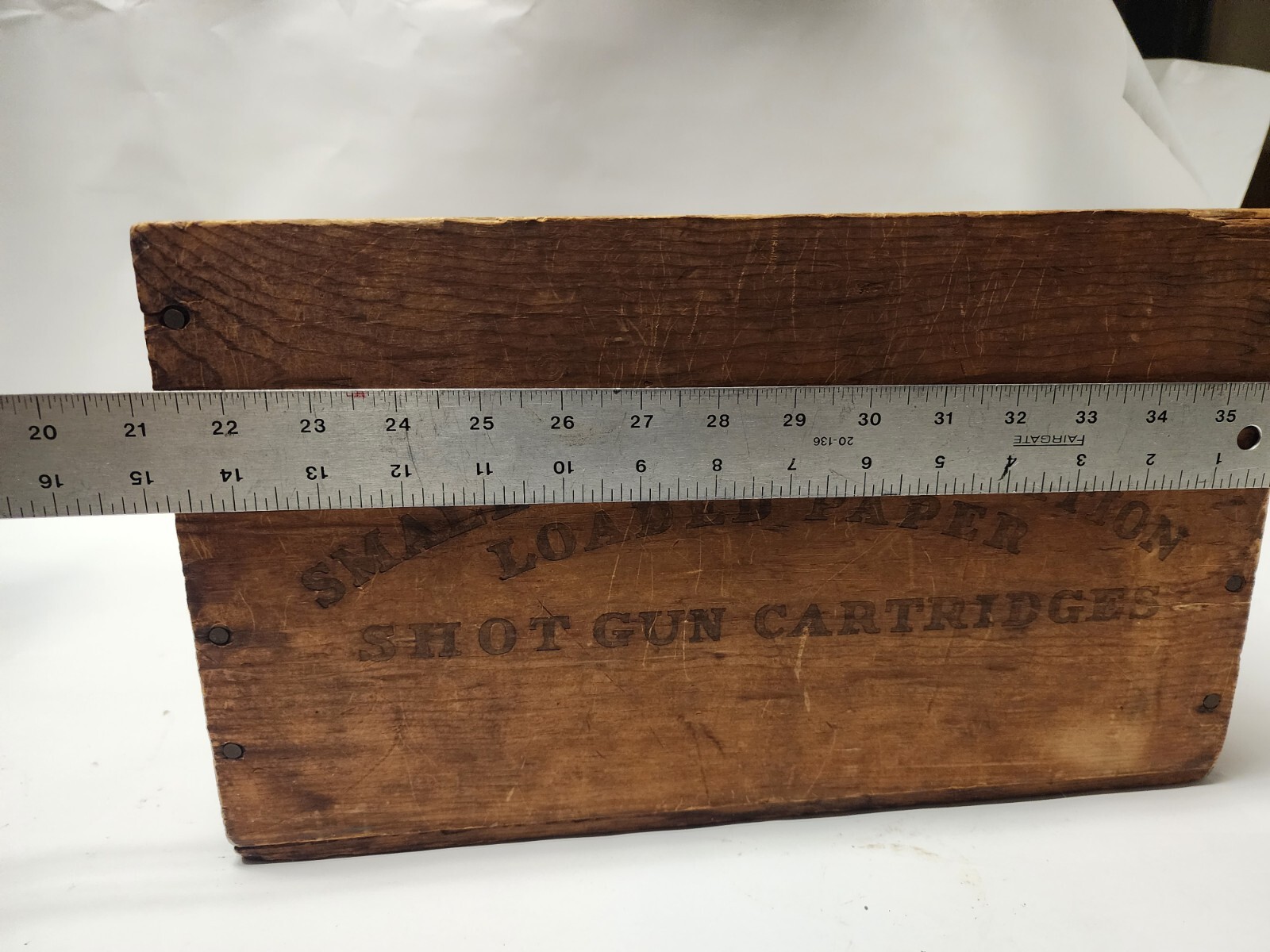 Antique American Eagle XL Grade Wood Ammo Box 500 12 GA