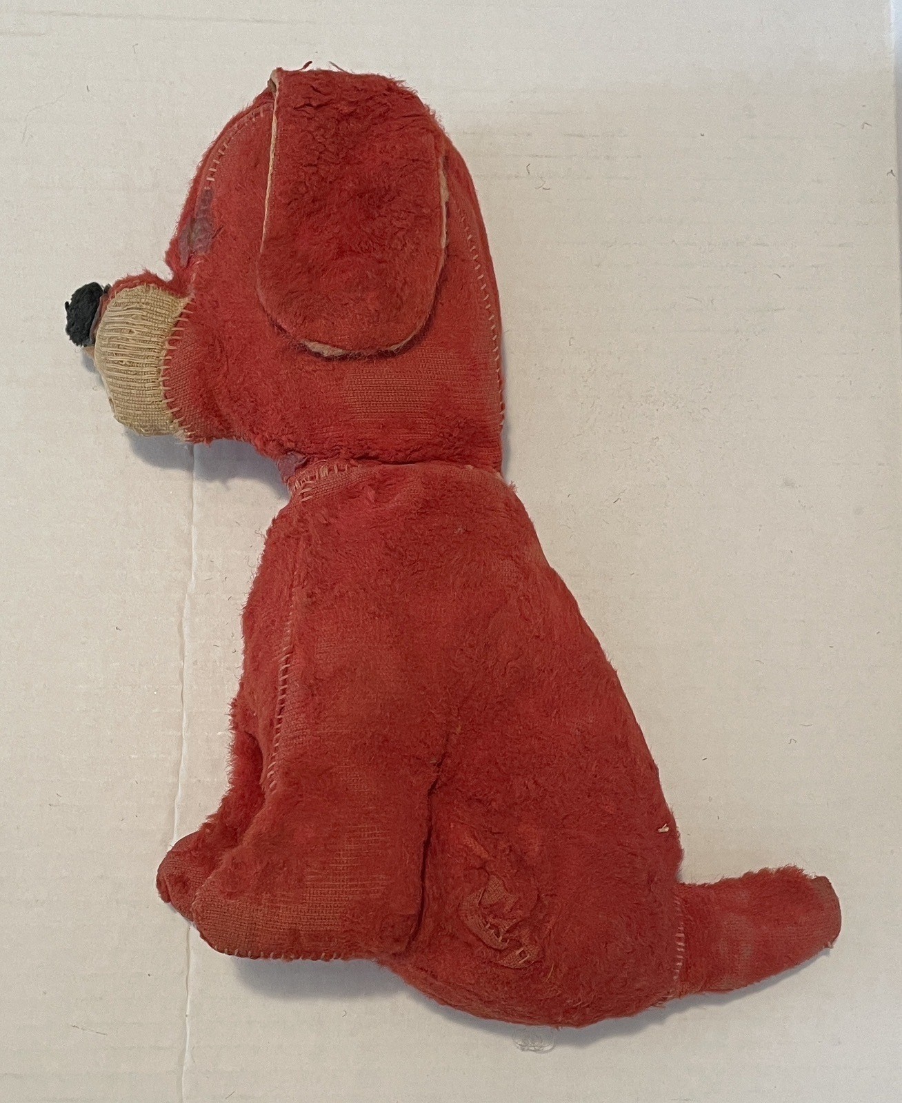 Vintage Primitive Folk Art Stuffed Dog NEEDS TLC!!!
