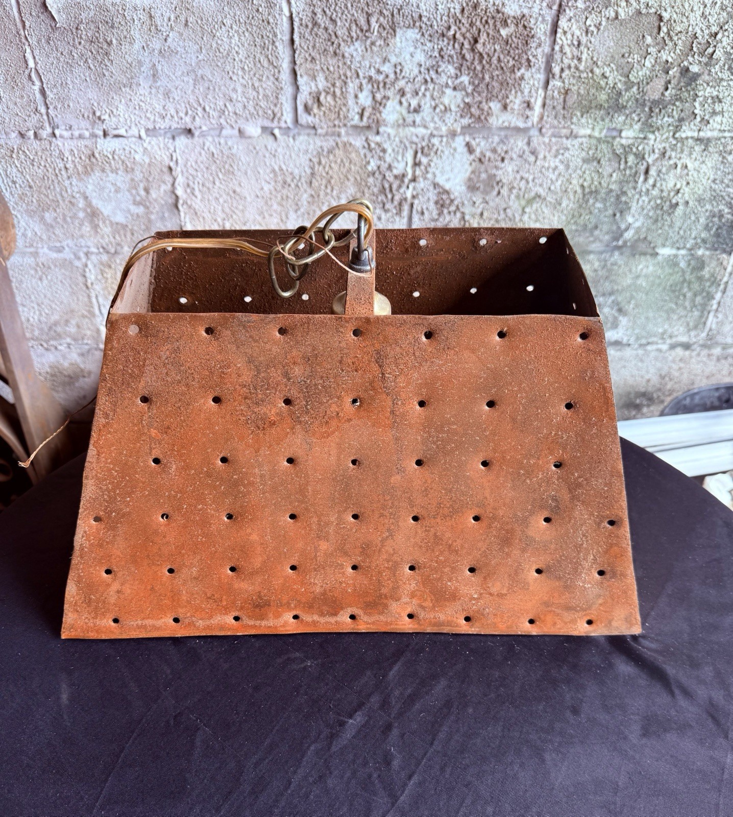Retro Copper Colored Metal Porch / Interior Hanging light Fixture