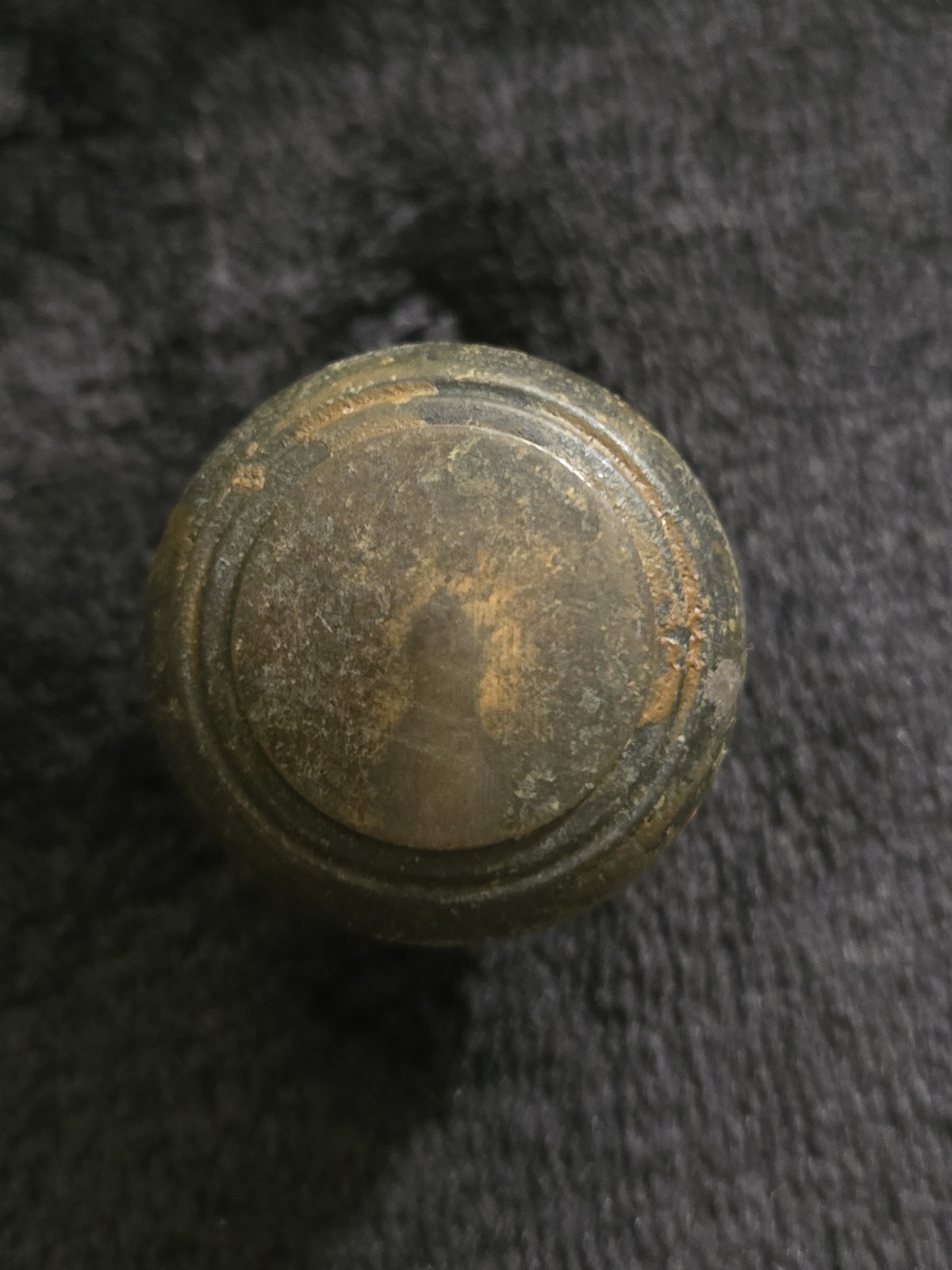 Vintage Brass Cabinet Drawer Pull Knobs Set of 3 Round Farmhouse Style Furniture