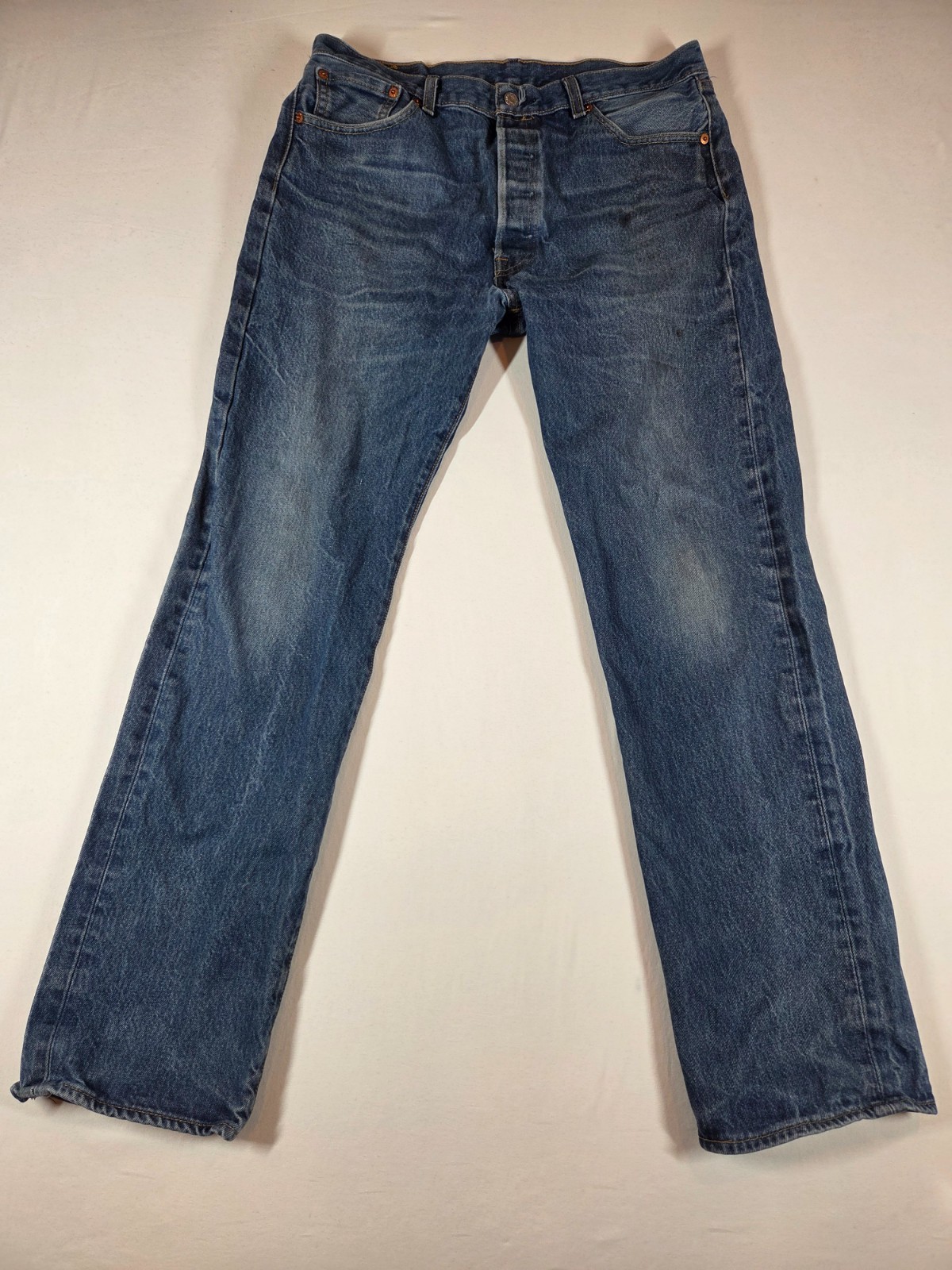Levi’s 501 Jeans Men’s 36 X 36 Blue Slim Straight Fit Dark Wash Stretch