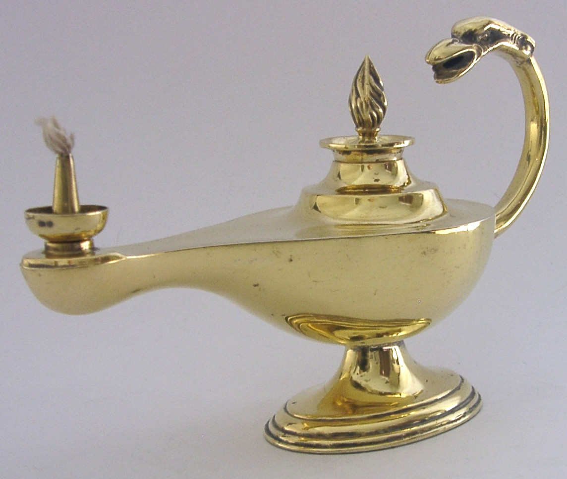 SUPERB SOLID STERLING SILVER GILT CIGAR TABLE LIGHTER 1913 ANTIQUE 114g