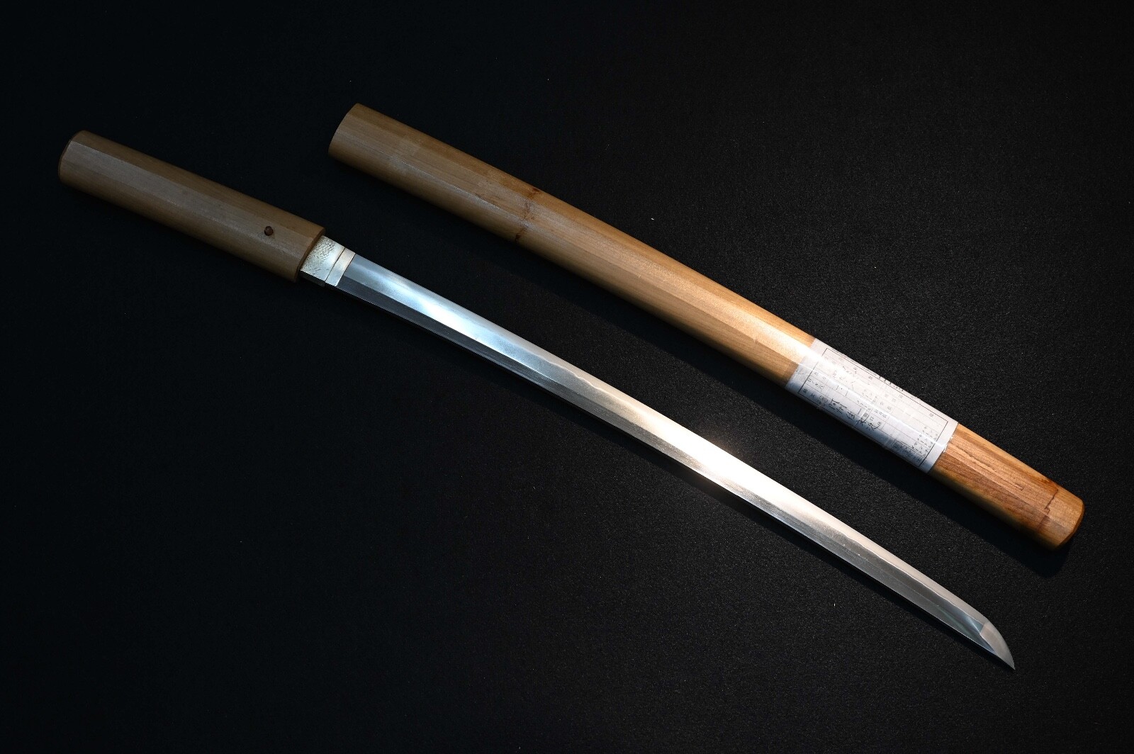 Wakizashi Japanese antique Ashu ju Nagatsugu Edo era shirasaya