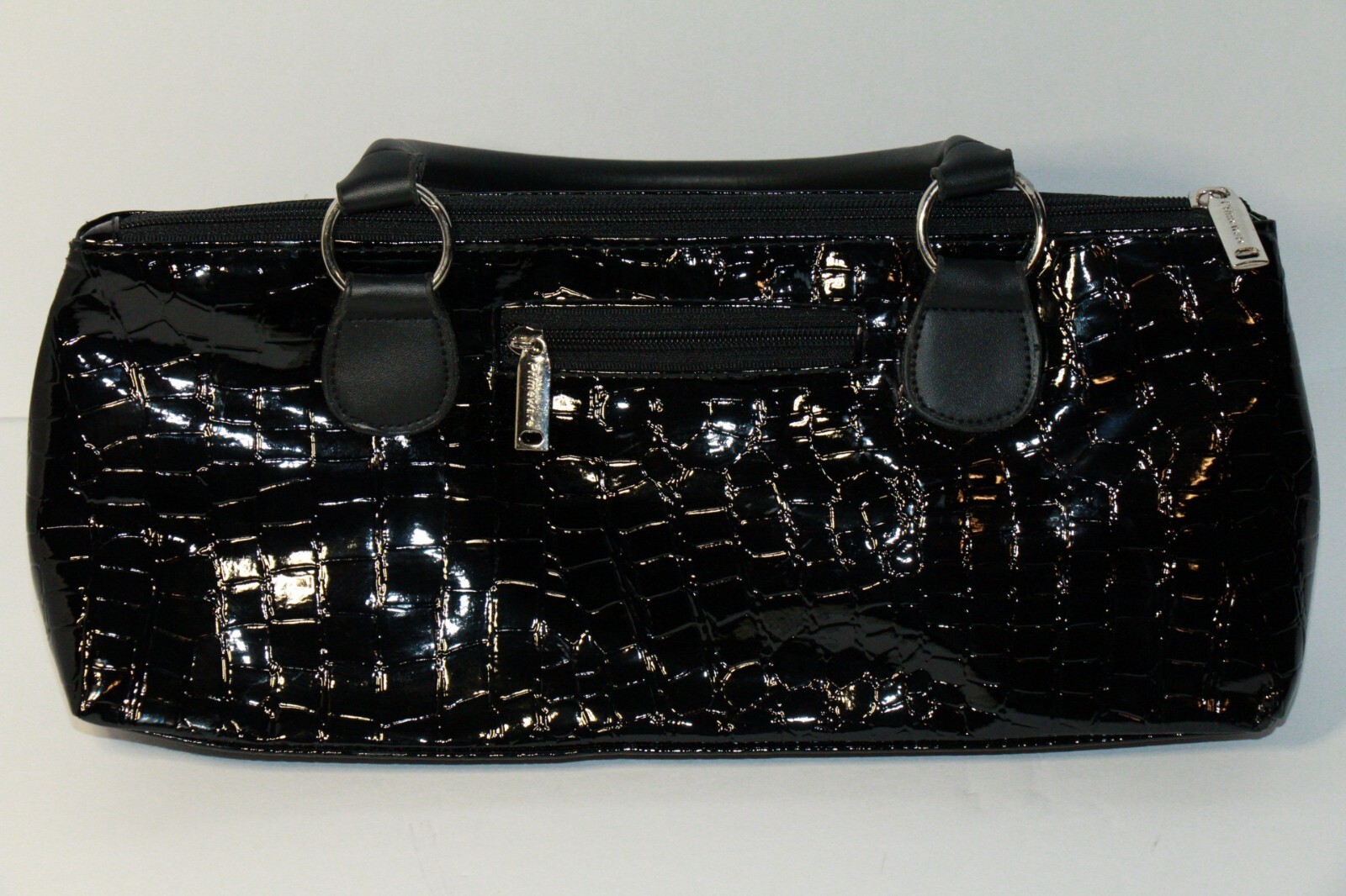 Chris’s Stuff Black Glossy Single Bottle Wine Clutch