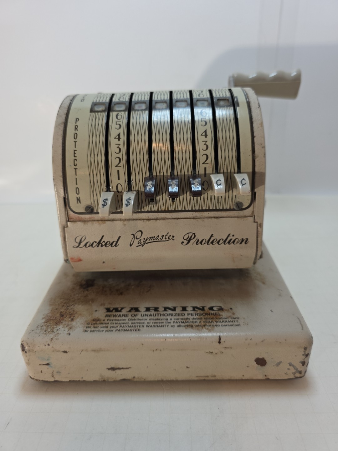 Vintage Paymaster Series X-550 Check Writer 7 Column Check Writer