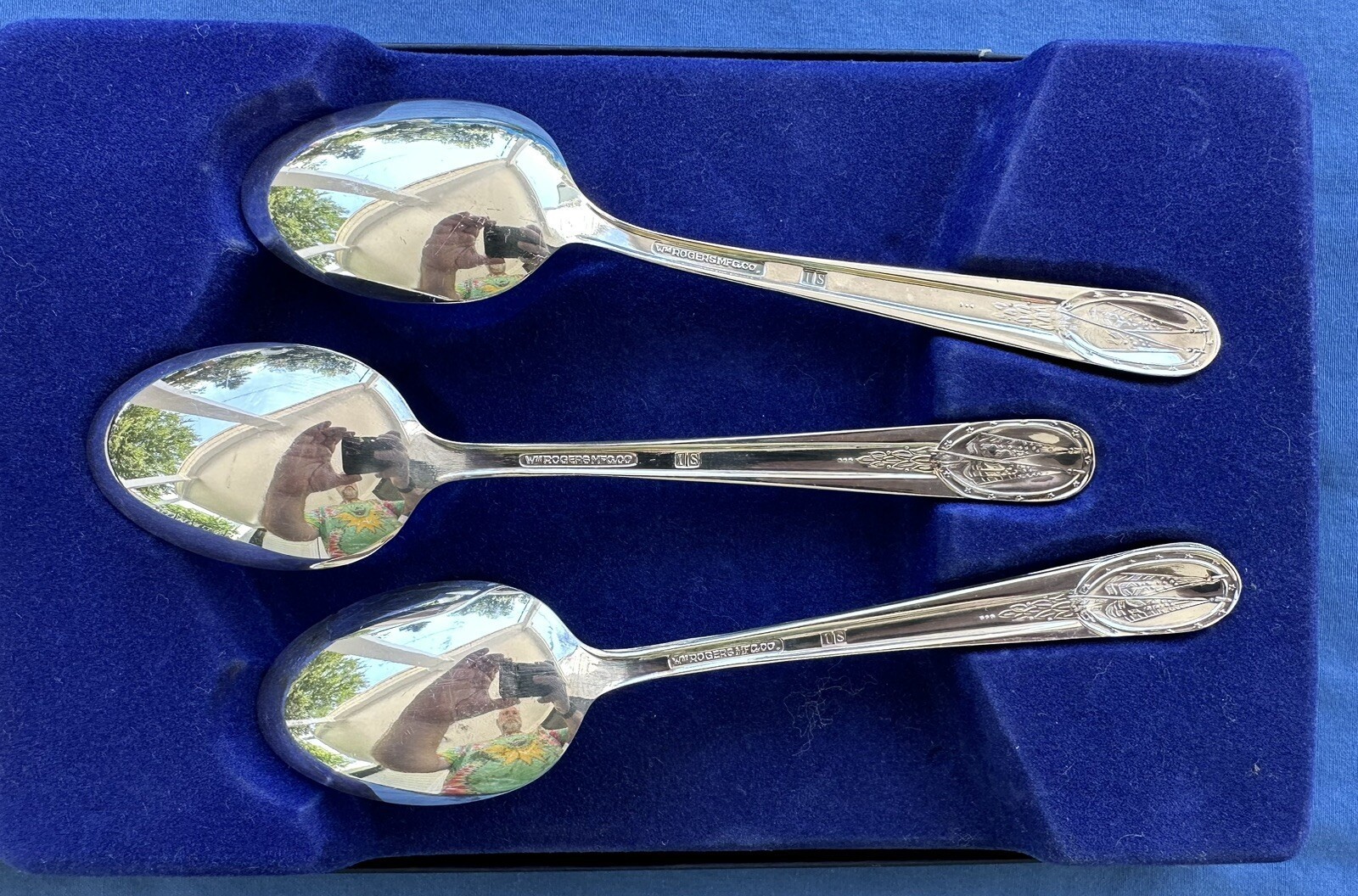 Set Rogers Silverplate President Spoons Thomas Jefferson Washington Bicentennial