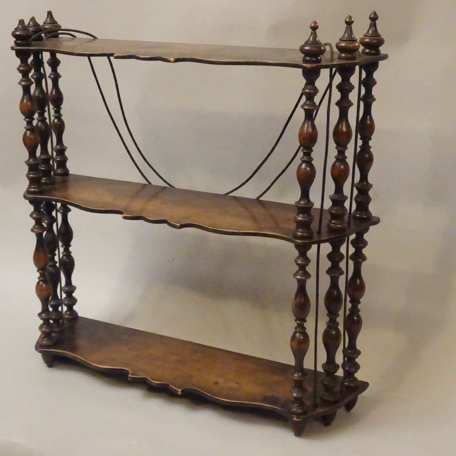 Antique Small Etagere Shelf With Three Tiers 19th Century