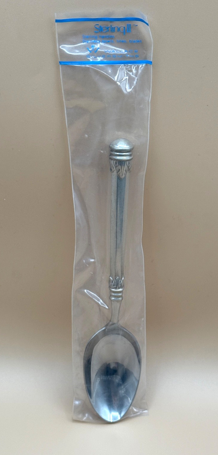 ✨ Wallace Olympia Sterling Handle Dessert Spoon SEALED 7 1/4″ 1976 Replacement