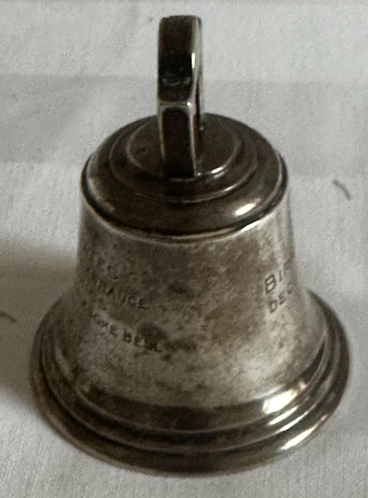 Solid Silver Table Bell GW London Date Mark 1926 Weighs 133g Pretty