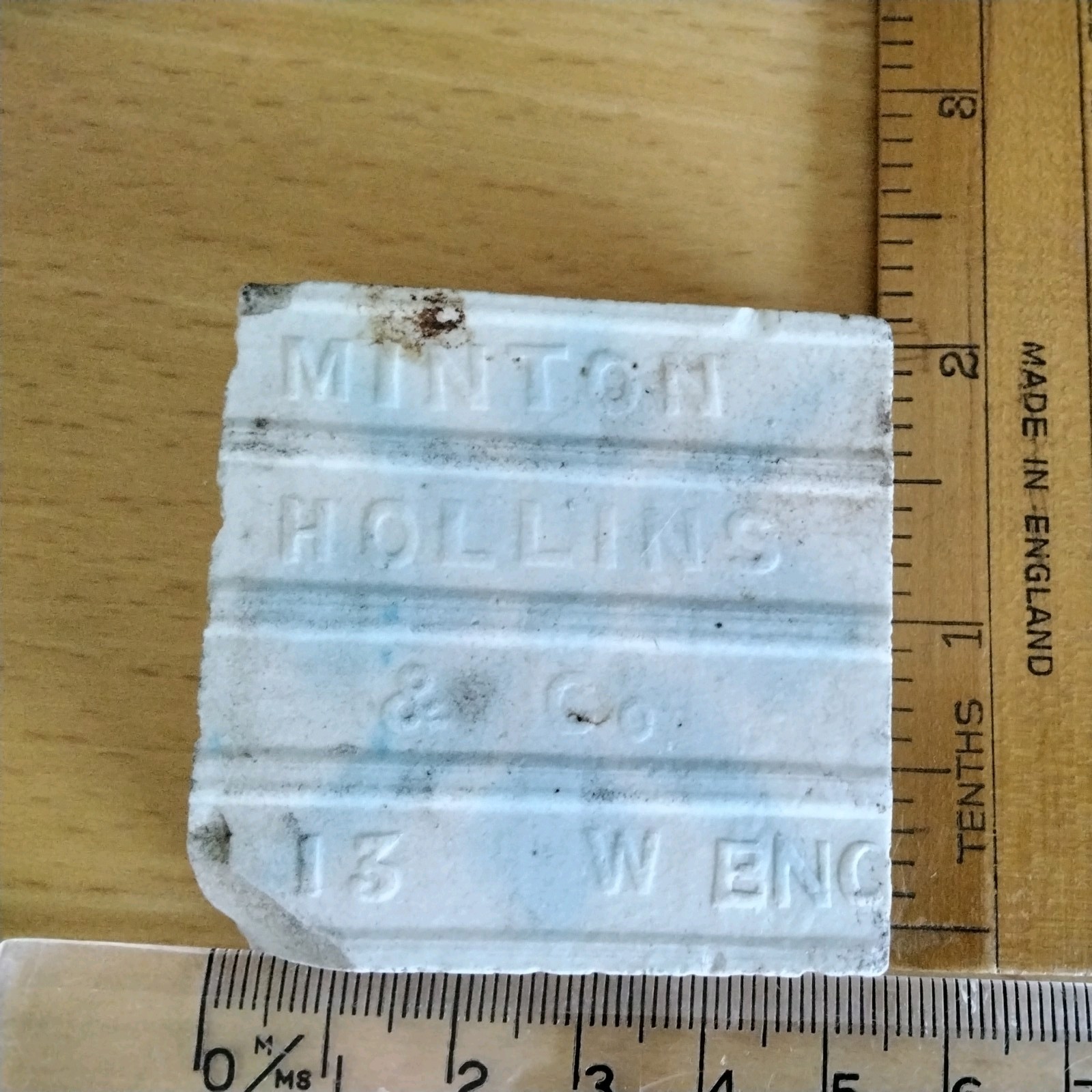 Minton & Hollins Gothic Arts & Crafts Aesthetic Tile Pugin ? Mintons C1860 ? 2″