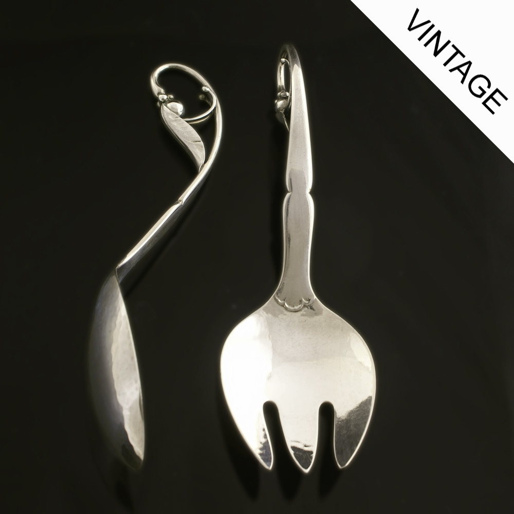 Georg Jensen Silver Serving Set, Small – Ornamental/ Pyntebestik #21