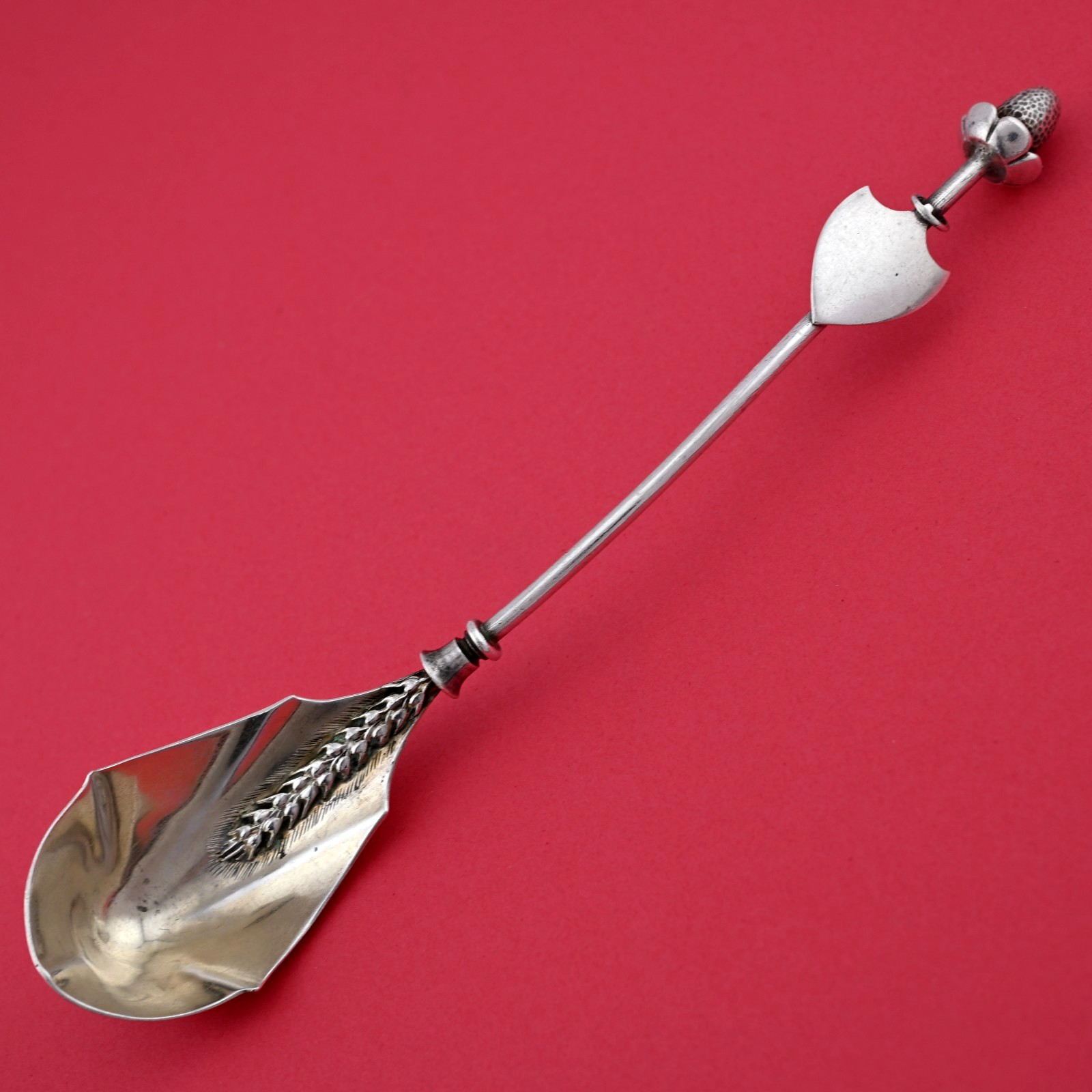 Early Sterling Silver Gorham Serving Ladle c1860s–1870s ornamental ~No Mono