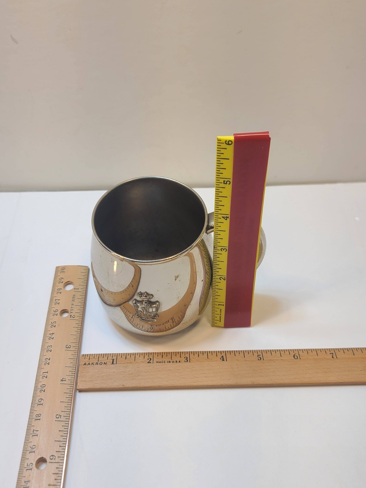 Vintage 1959 Romeo Formal Silver-Plated Or Metal Cup Mug