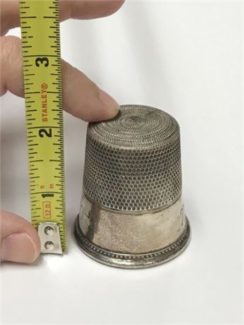 Sterling Silver Only a Thimble Full Shot Glass Jigger Cup 36.7g Novelty Barware