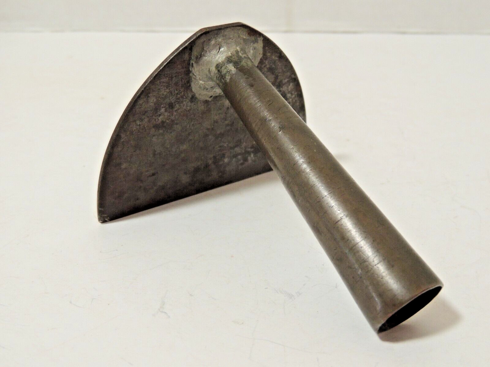 Vintage Handmade Brass & Steel Dough Scraper