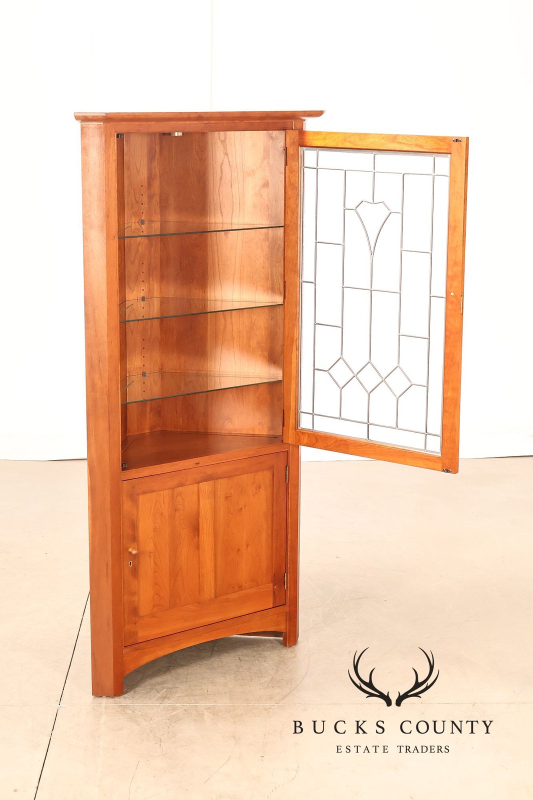 Stickley Mission Collection Cherry Corner Cabinet