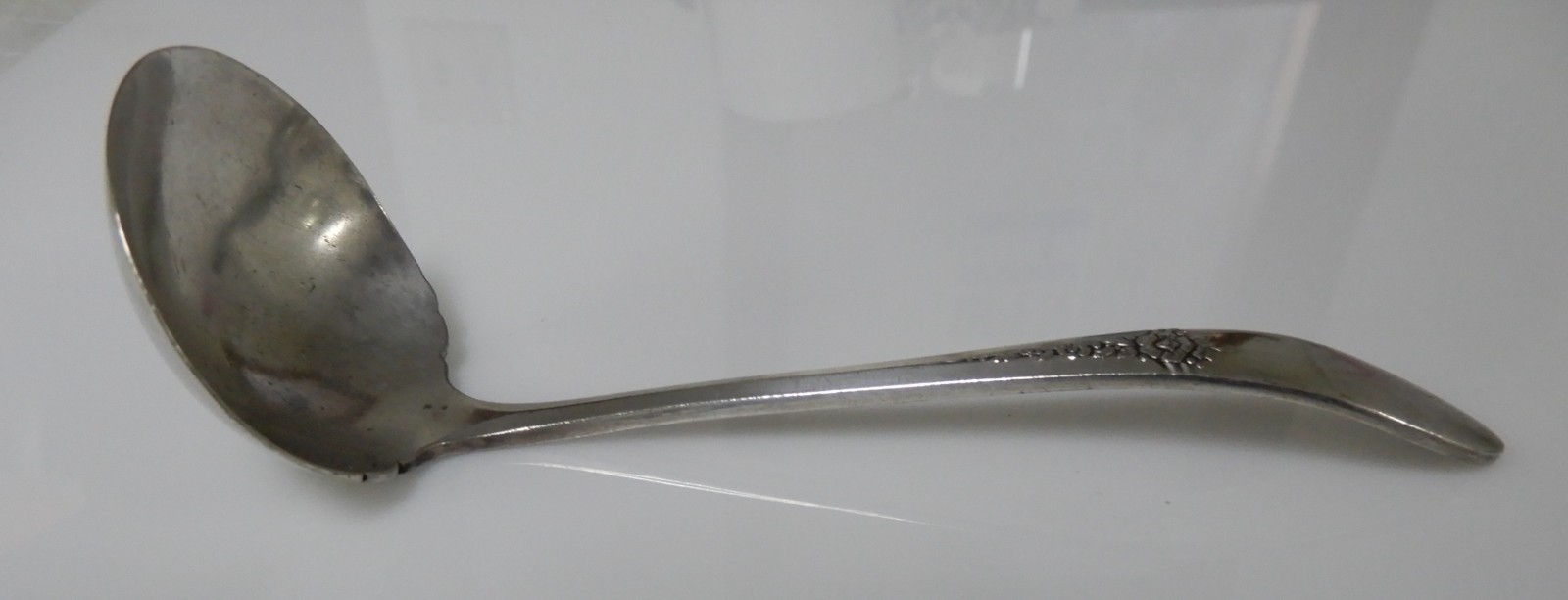 Vintage 1939 Oneida Tudor Plate “Fantasy” Pattern Silverplate Cream Ladle