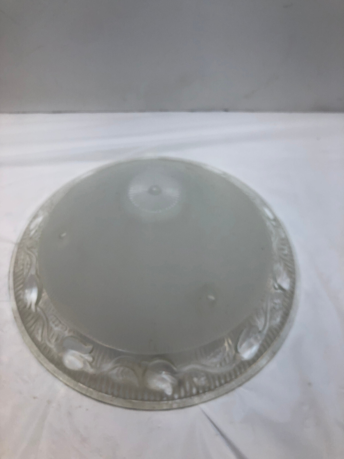 Vintage Ceiling Light Shade Globe Frosted Glass 3 hole 10.25″