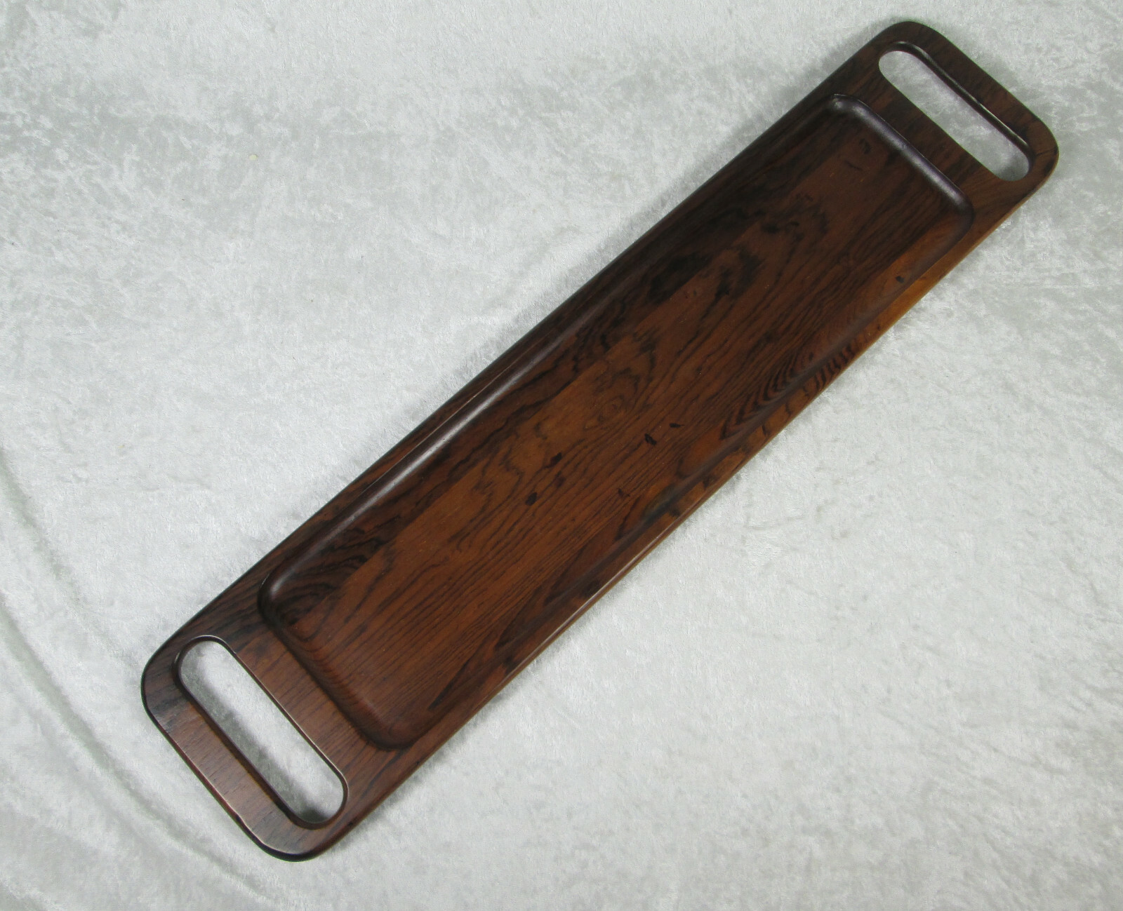 Jean Gillon Jacaranda Wood Tray Vintage Mid Century Modern Brazil 23 inches