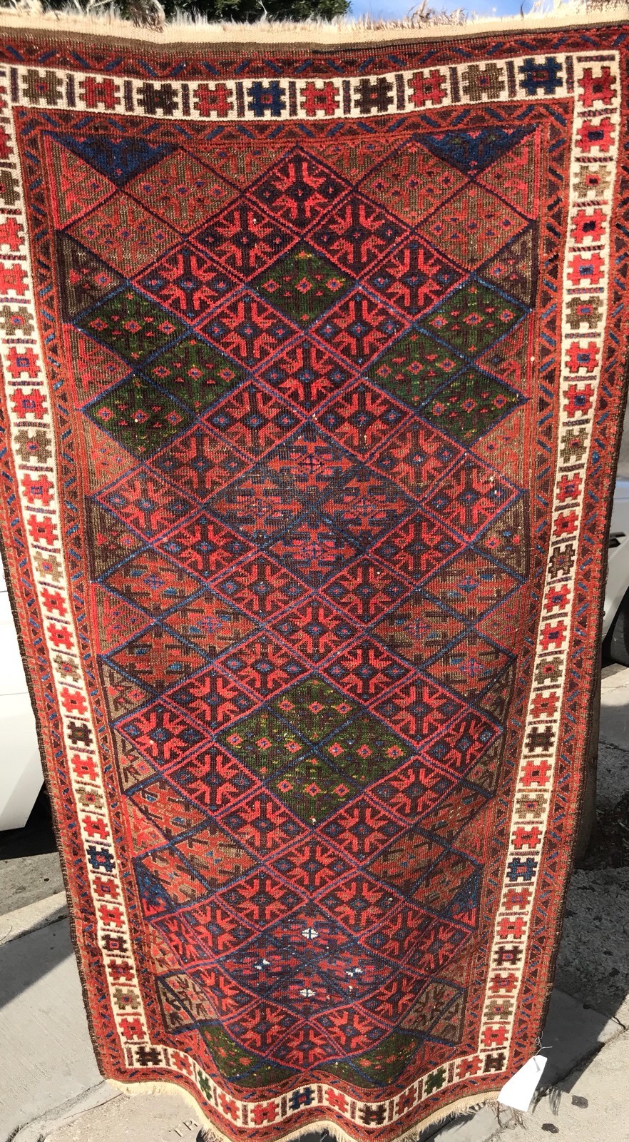 AN AWESOME, SPECTACULARS, THREE DIMENSIONAL, BALUCHSTAN TRIBAL RUG