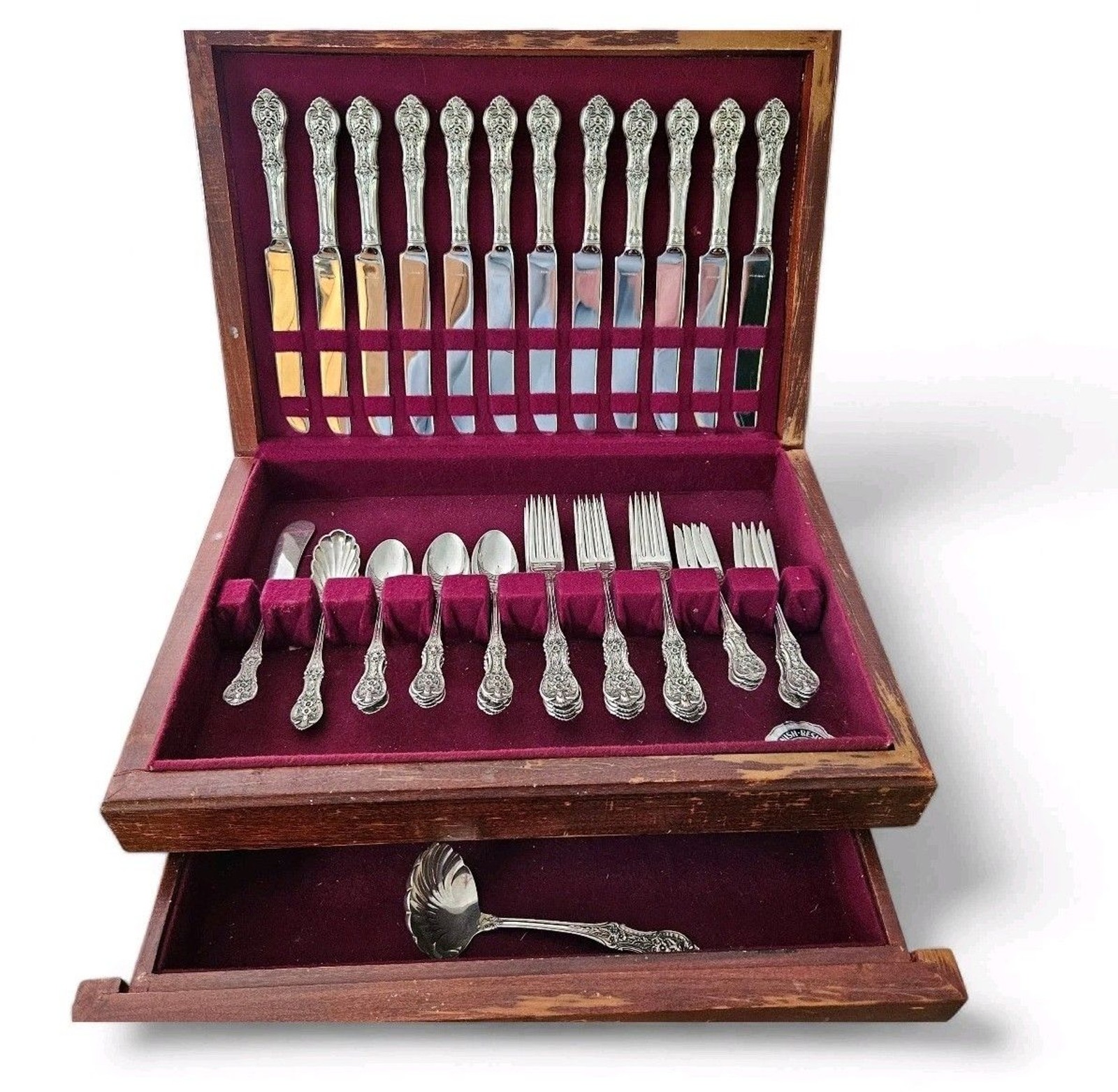 International Sterling Silver Flatware Springtime 1935 Service For 12 47 Pieces