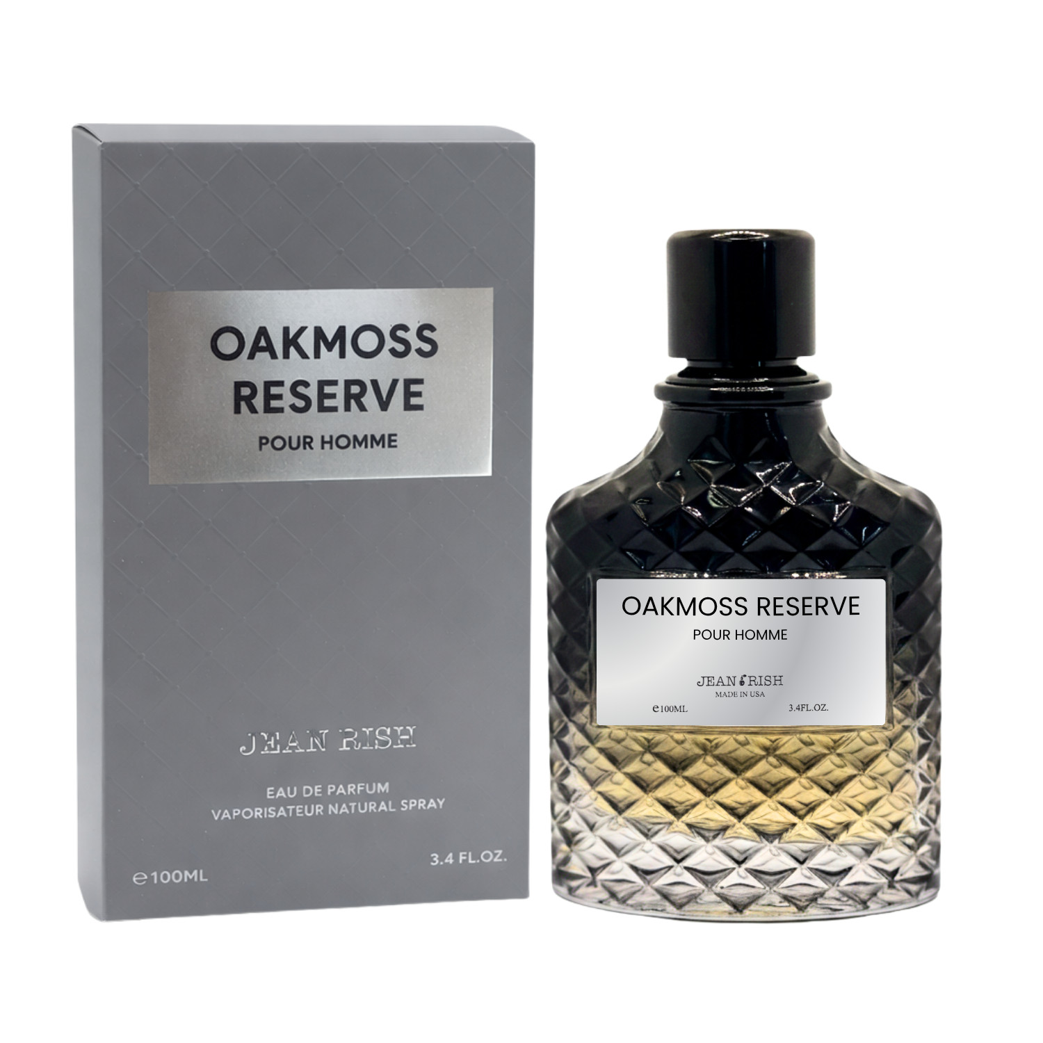 Jean Rish Oakmoss Reserve, Eau De Parfum for Men (3.4 Fl Oz / 100 ml)