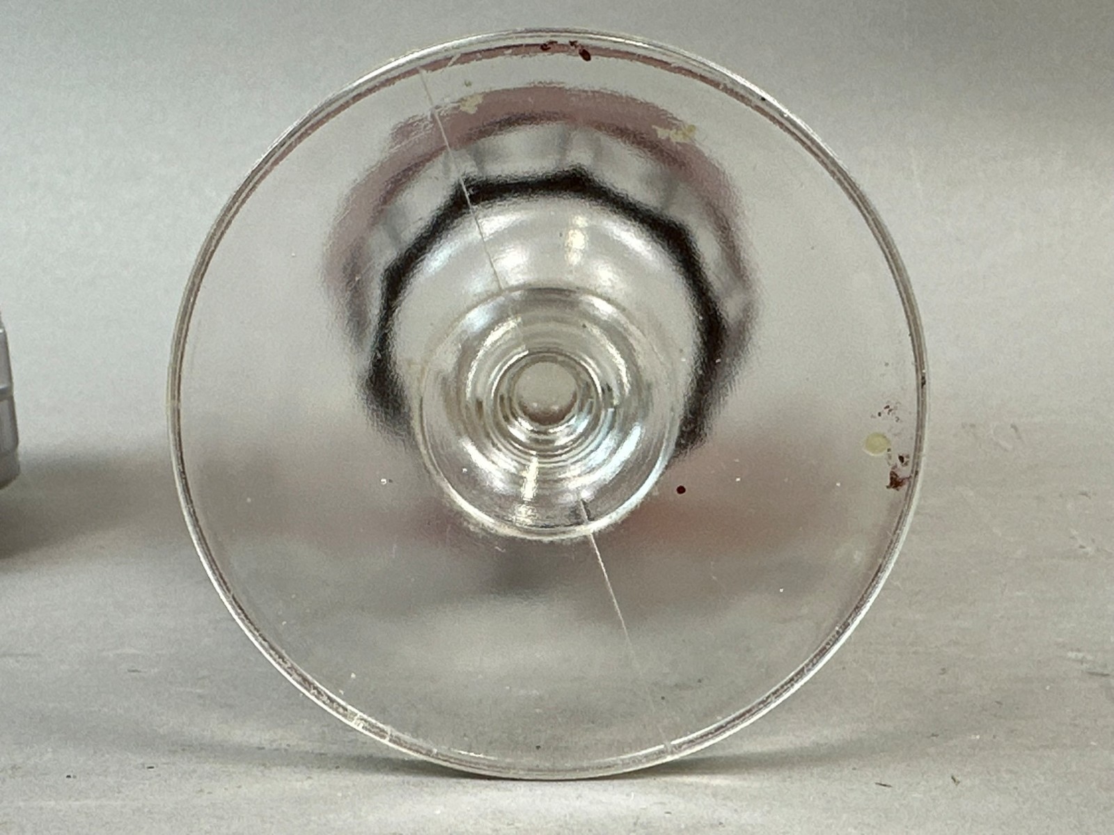 #708 Antique WHITTMORE Michigan Ruby Red Flash Souvenir Glass GOBLET