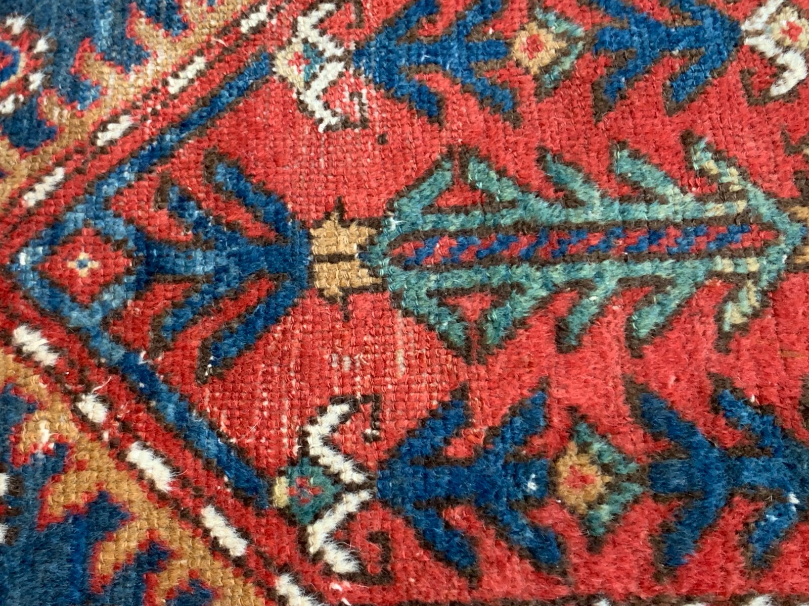 ANTIQUE RUNNER HERIZZ KARAJAA HAND KNOTTED WOOL ORIENTAL RUG CLEANED 2’4″x8’8″