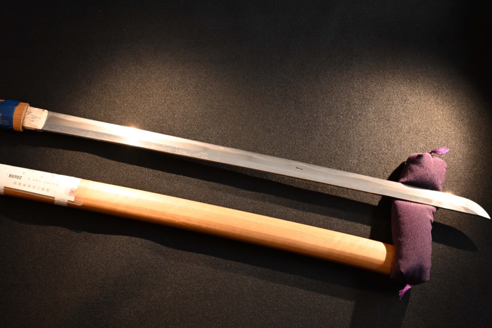 Katana Japanese antique Fujiwara Iehisa Momoyama period shirasaya