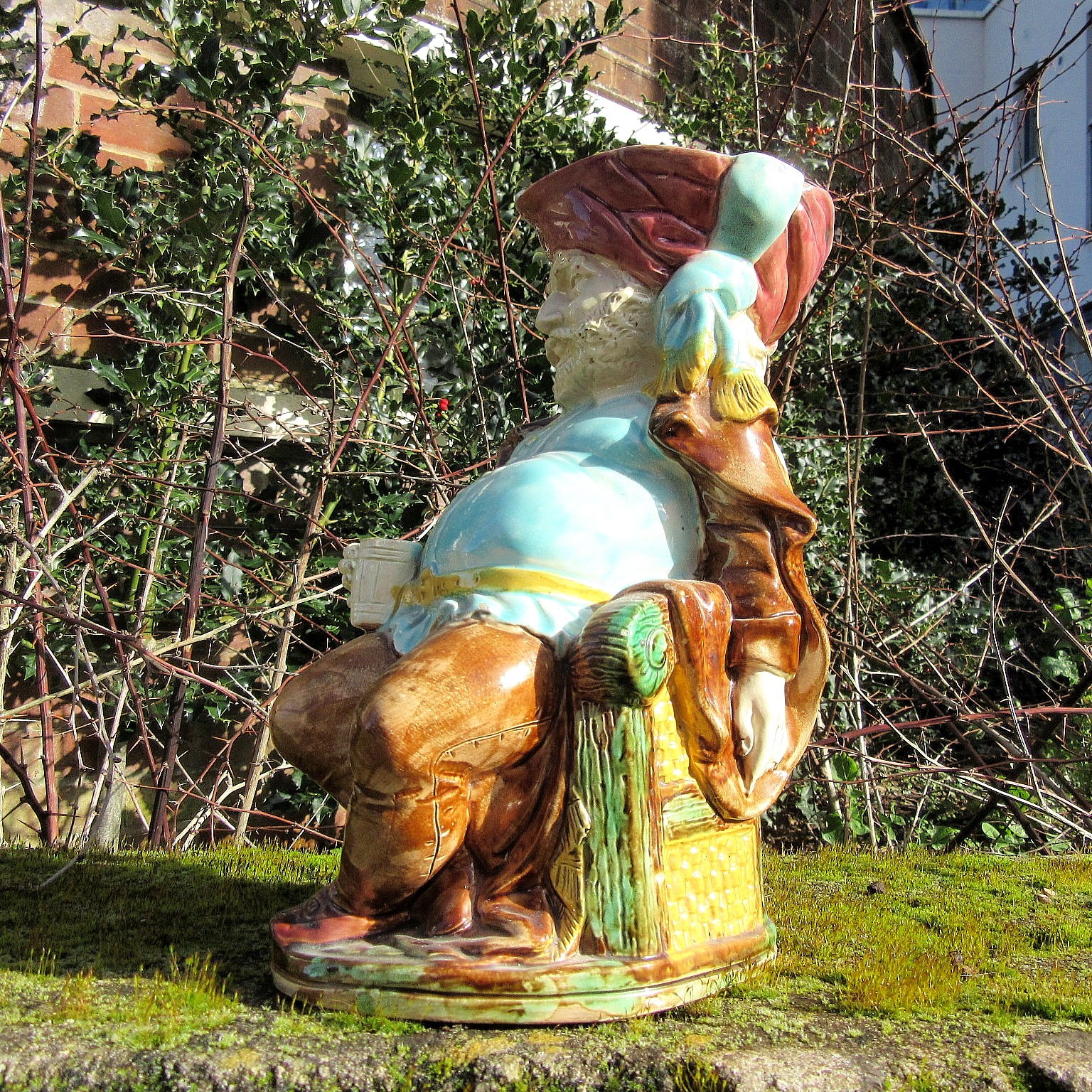 Antique Falstaff Majolica Toby Jug with Kite Mark 1856 Mid Victorian 10.5″ High