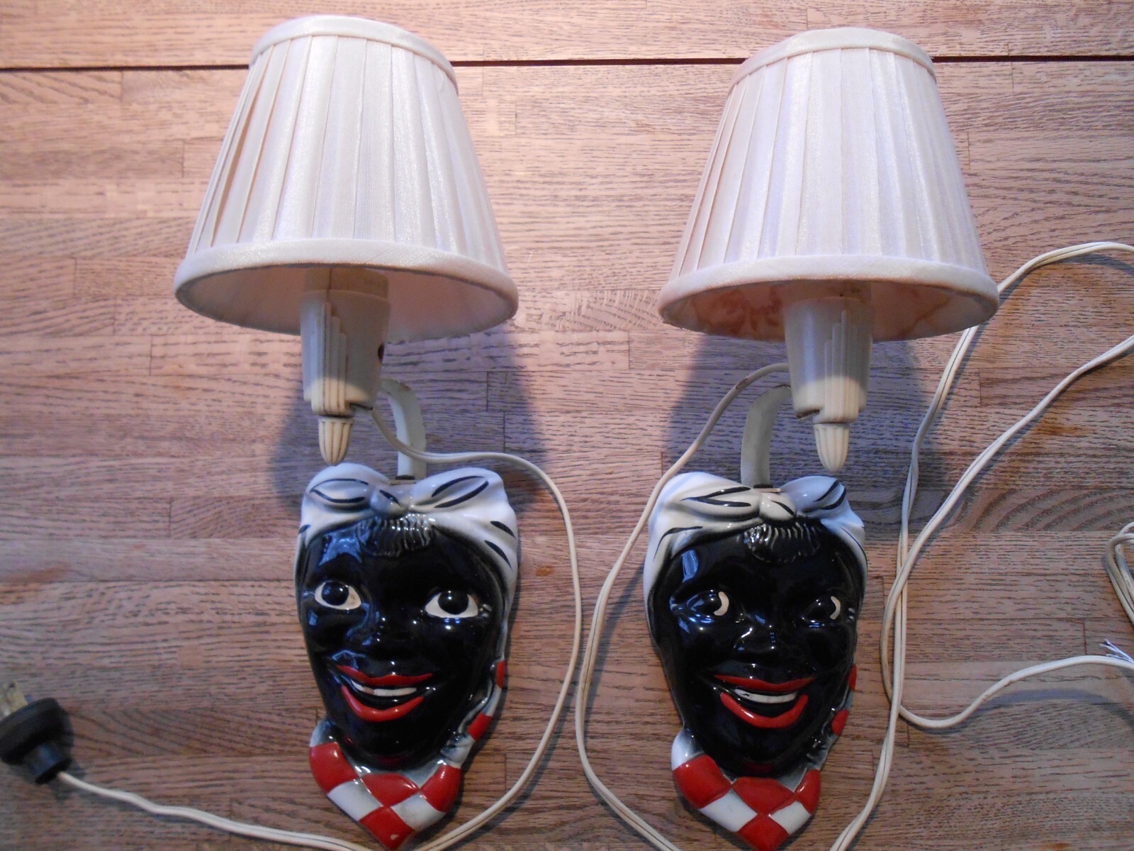 2 Vintage Wall Sconces with Twist On/Off Switches – Reduced