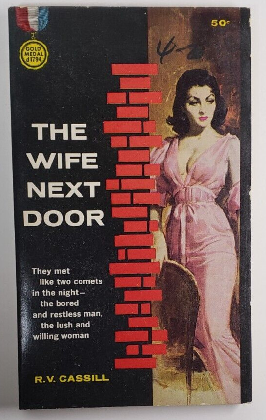 The Wife Next Door, by R.V. Cassill, 1959 Pulp Fiction vintage erotica paperback