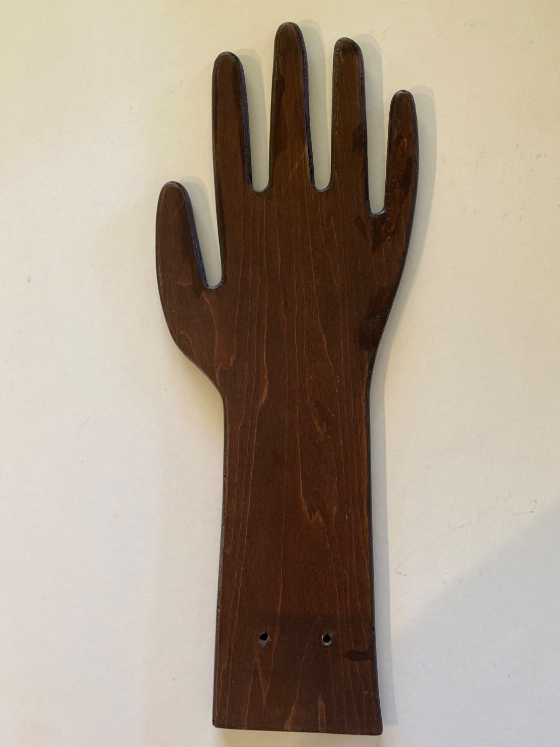 Antique Vintage Industrial Wood Glove Mold Form Collectible Circa 1920