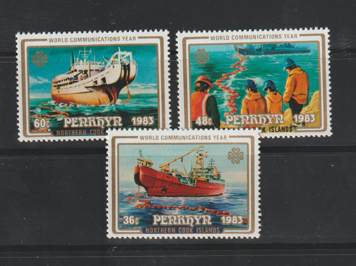 GPL-PENRHYN ISLANDS MNH SET SHIPS SC#228-230 SHIPPING NICE